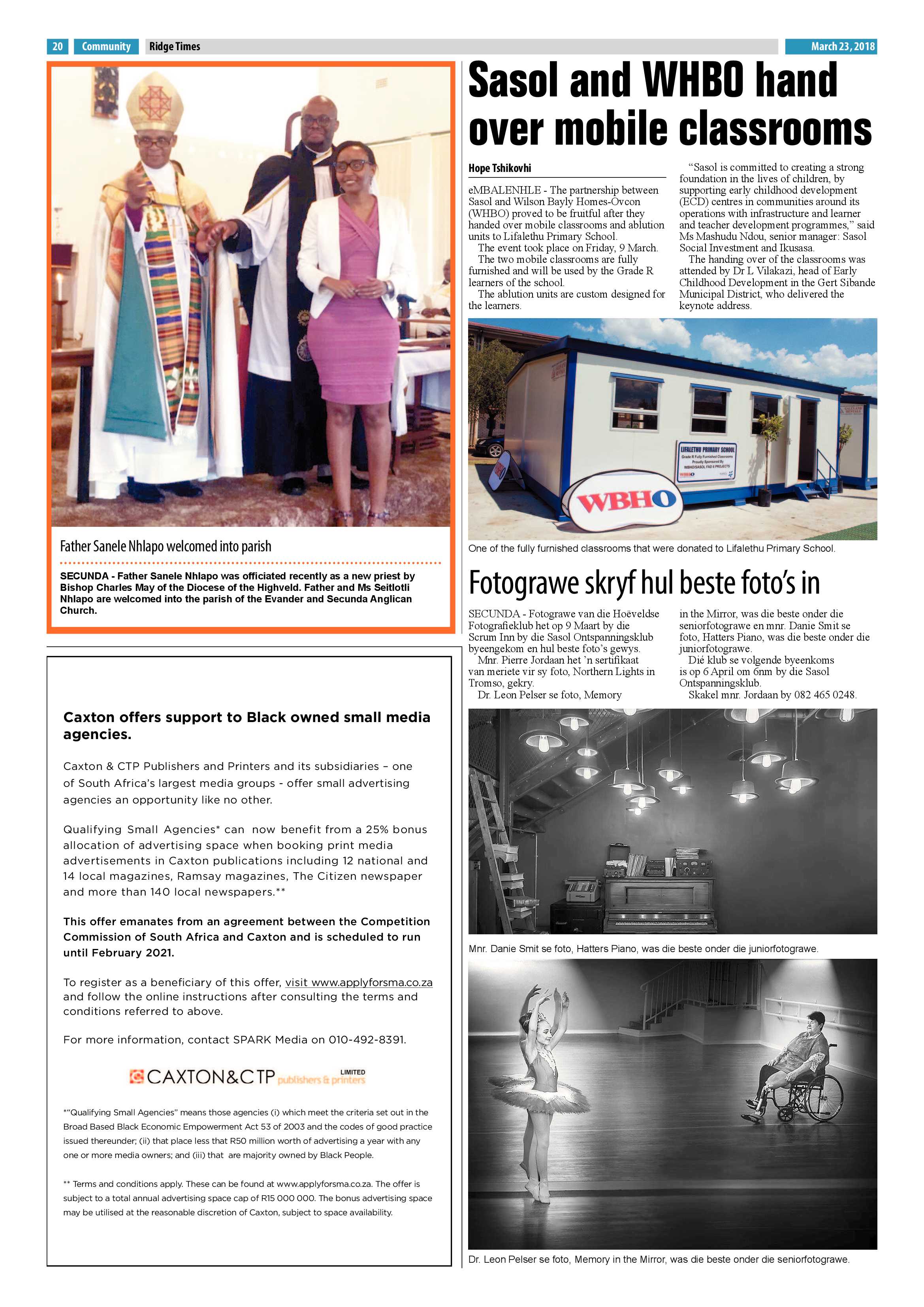 Ridge Times 23 March 2018 page 22