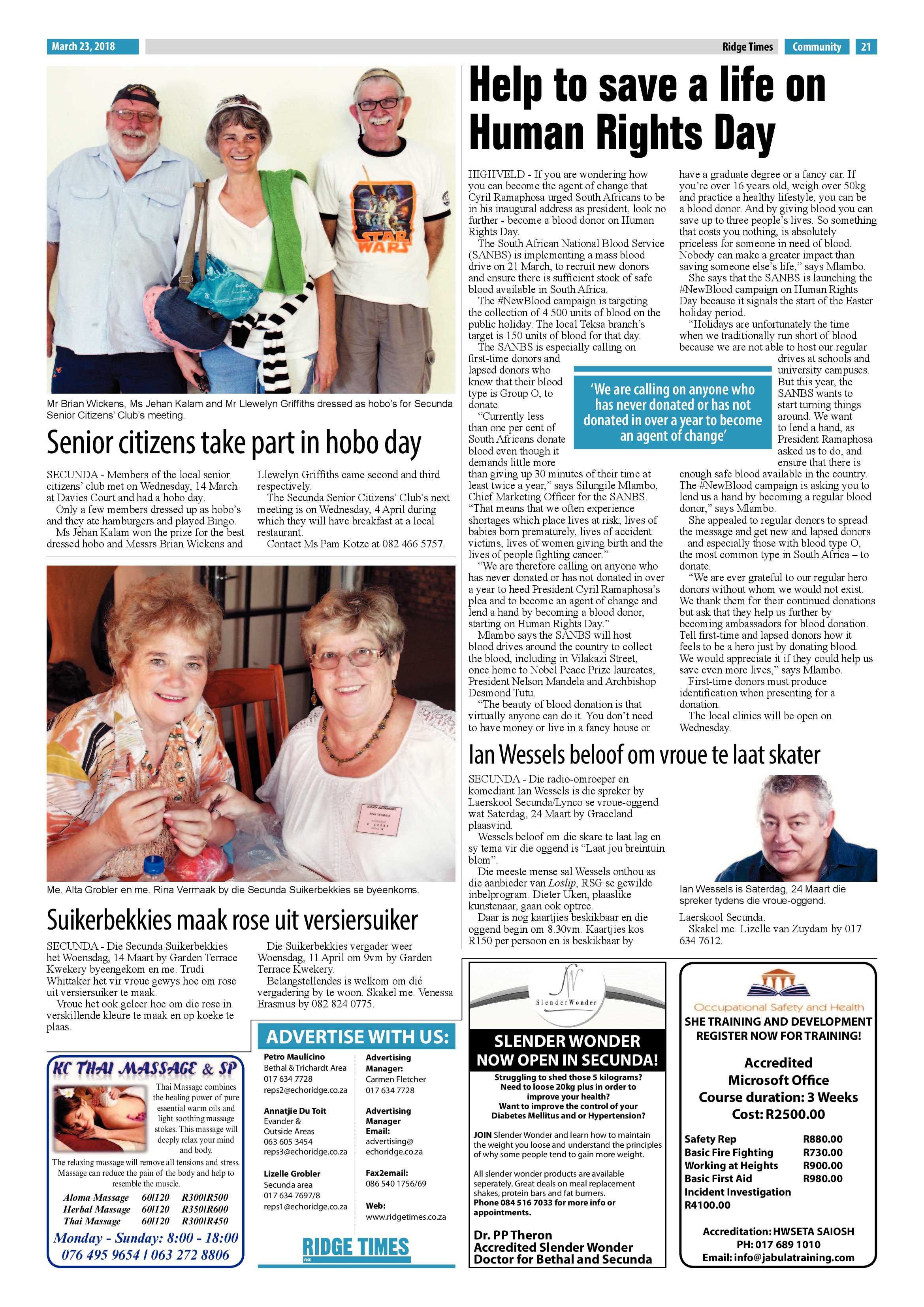 Ridge Times 23 March 2018 page 23