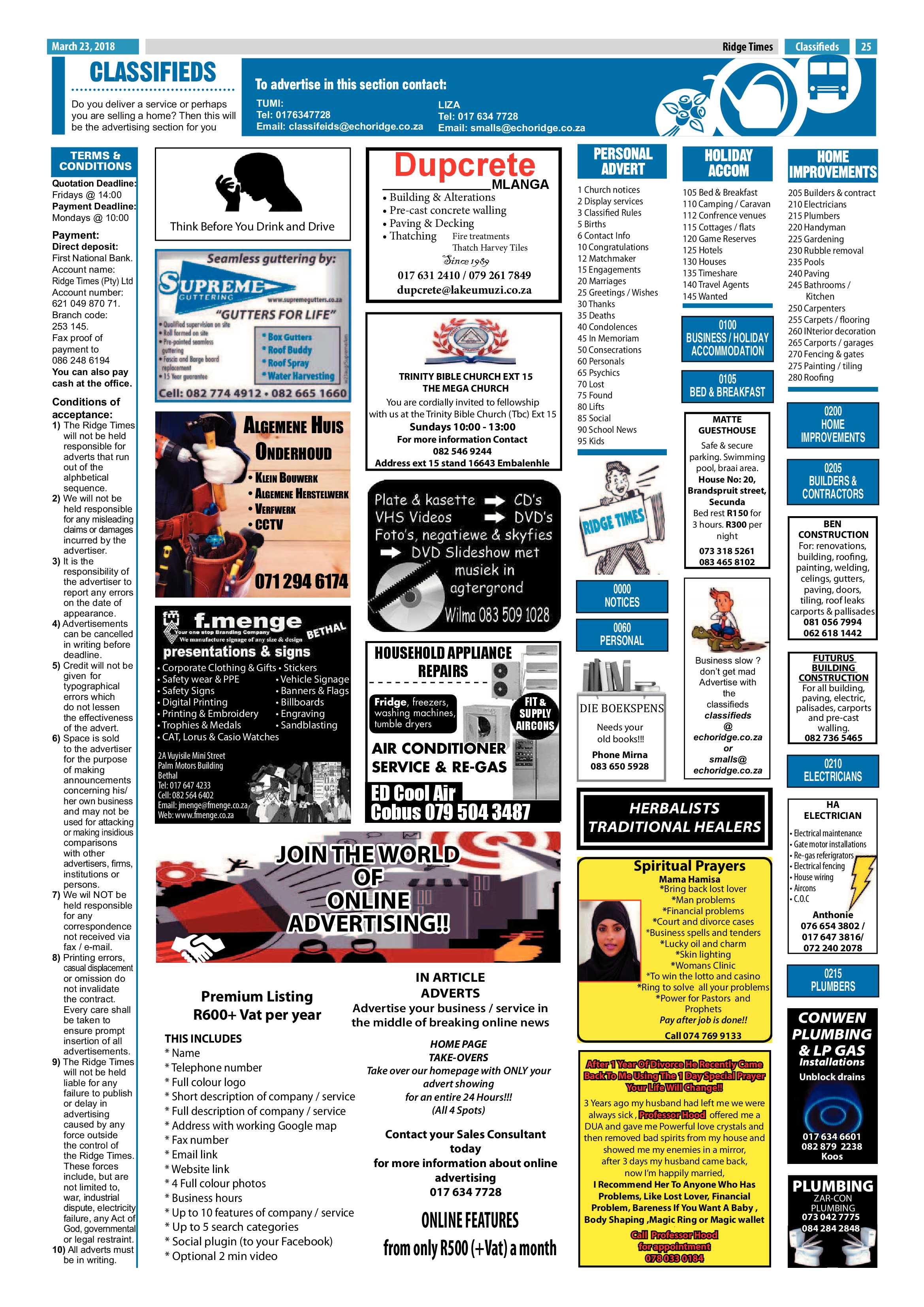 Ridge Times 23 March 2018 page 27