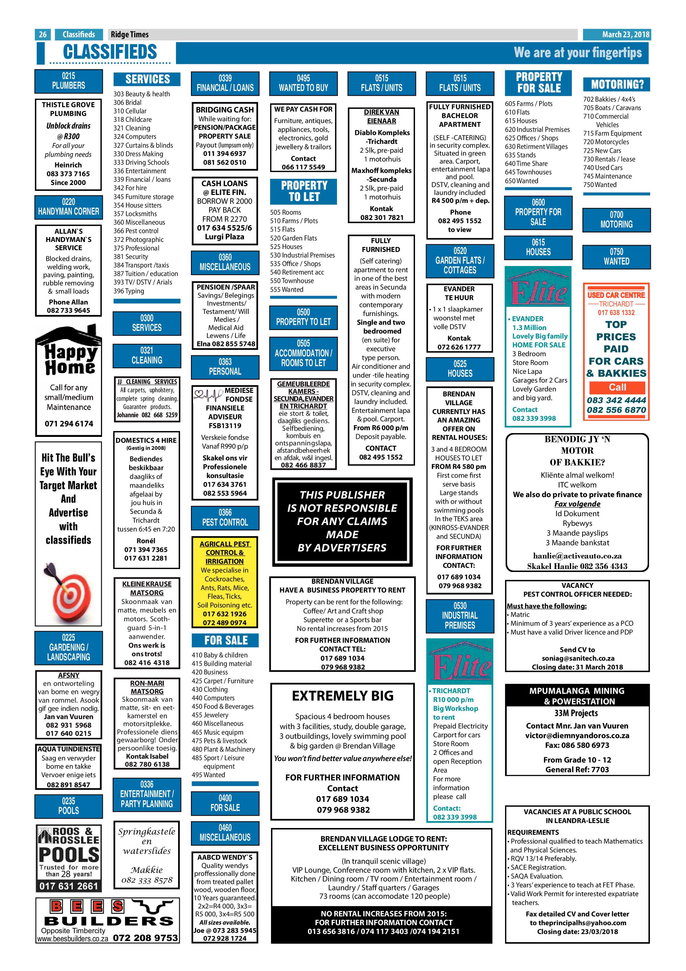 Ridge Times 23 March 2018 page 28
