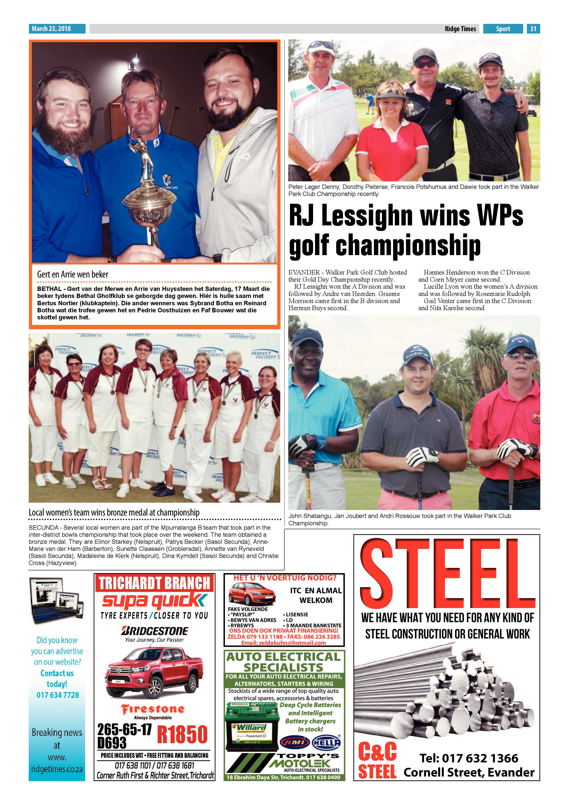 Ridge Times 23 March 2018 page 33