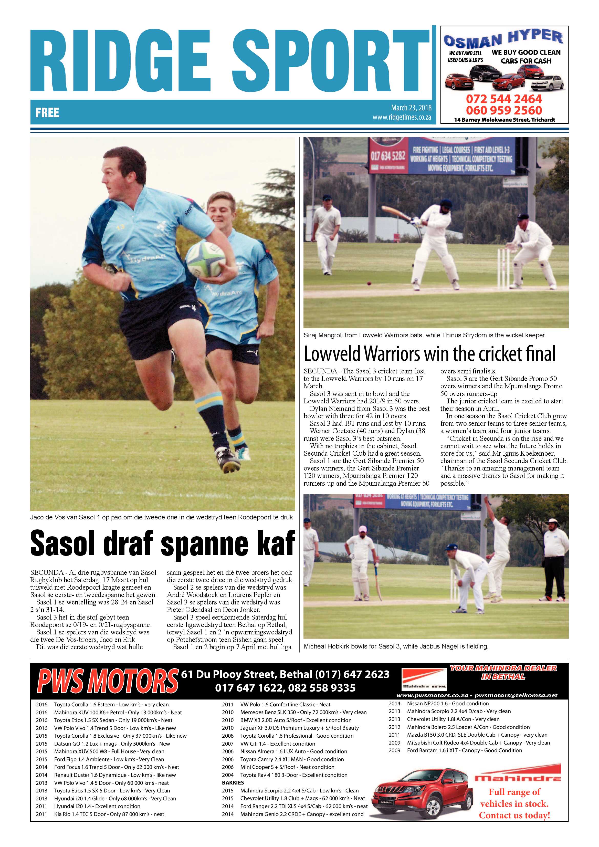 Ridge Times 23 March 2018 page 34