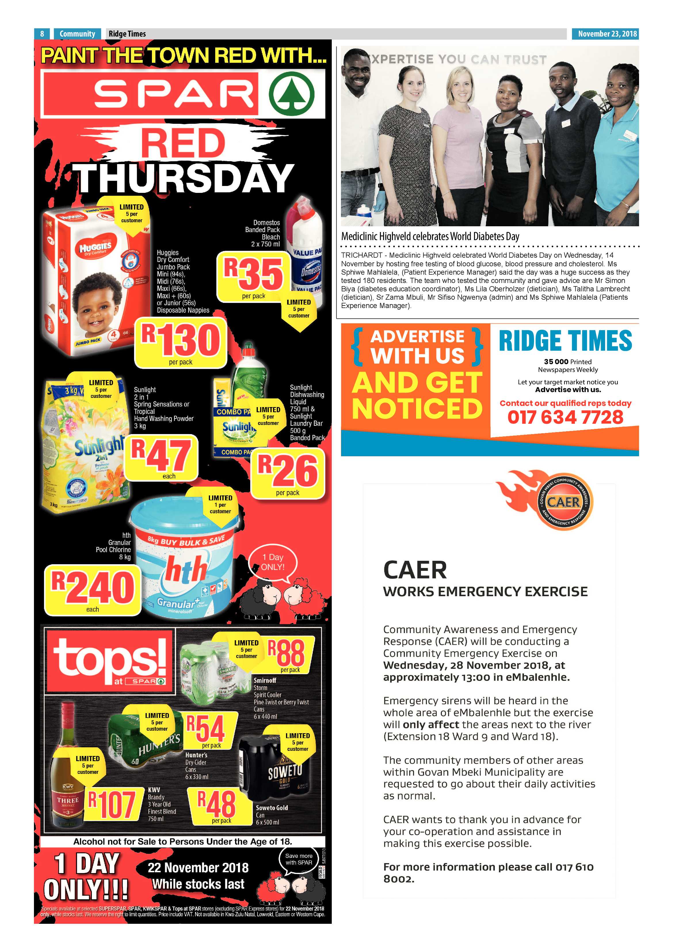Ridge Times 23 November 2018 page 10