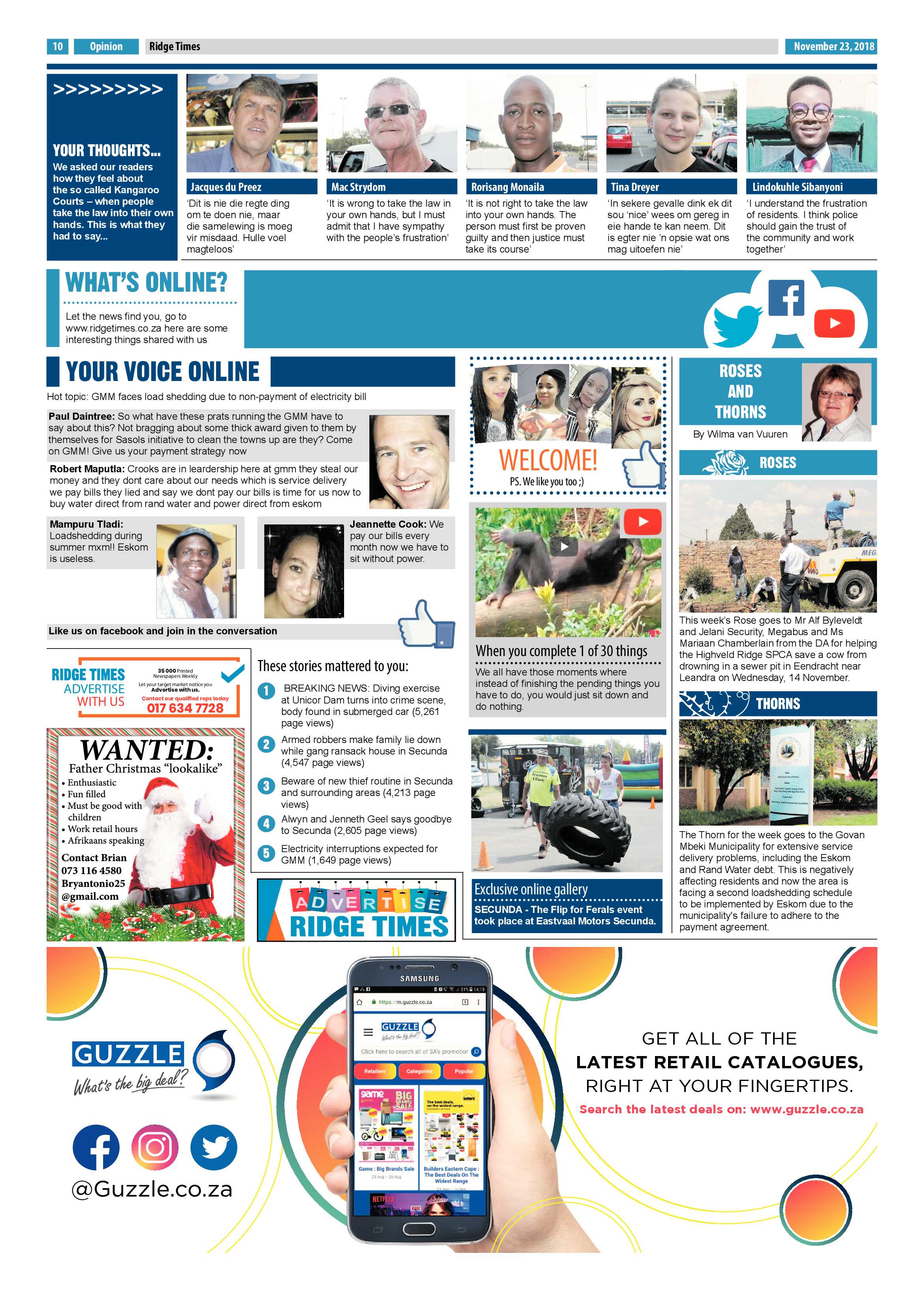 Ridge Times 23 November 2018 page 12