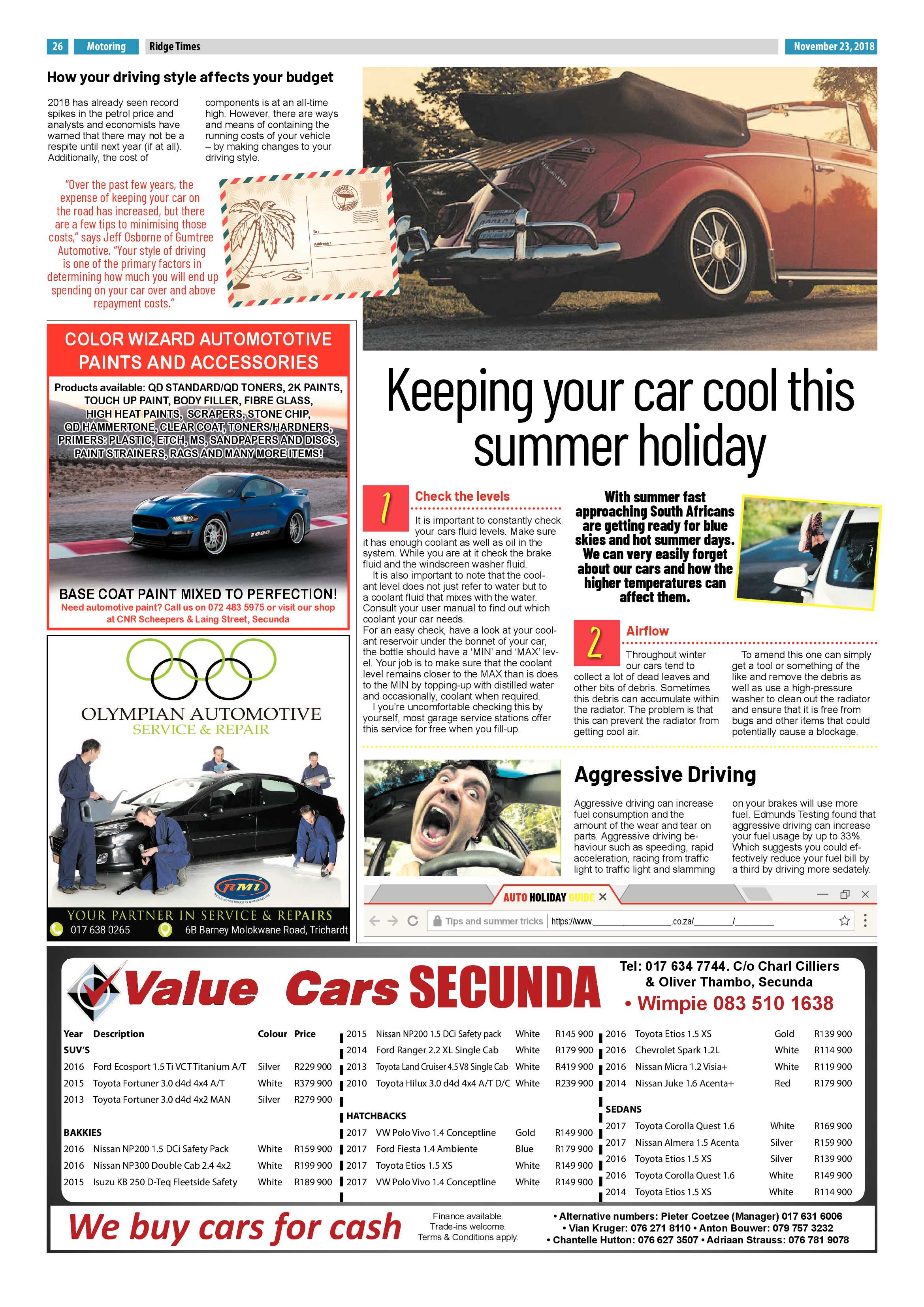 Ridge Times 23 November 2018 page 28