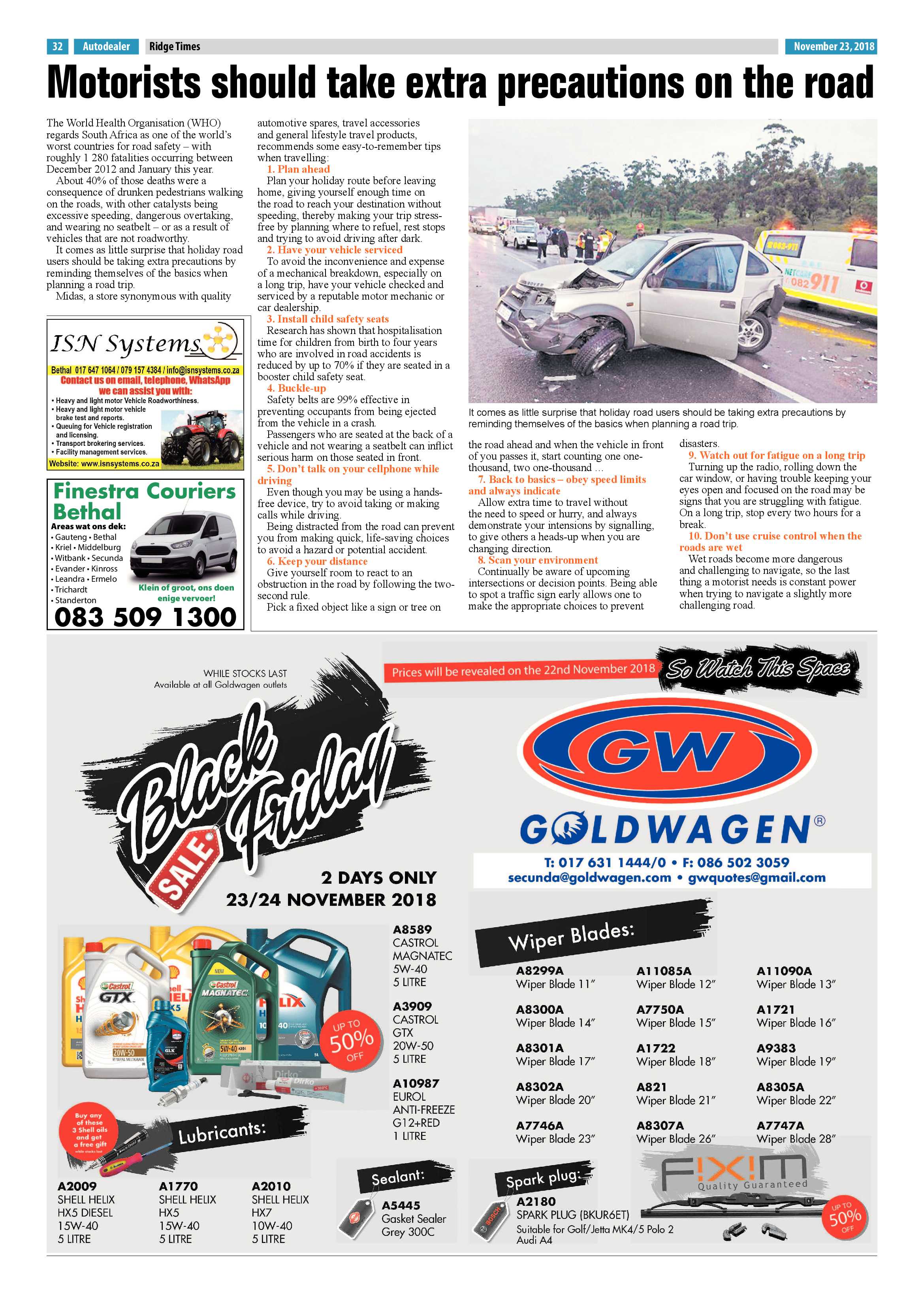 Ridge Times 23 November 2018 page 34