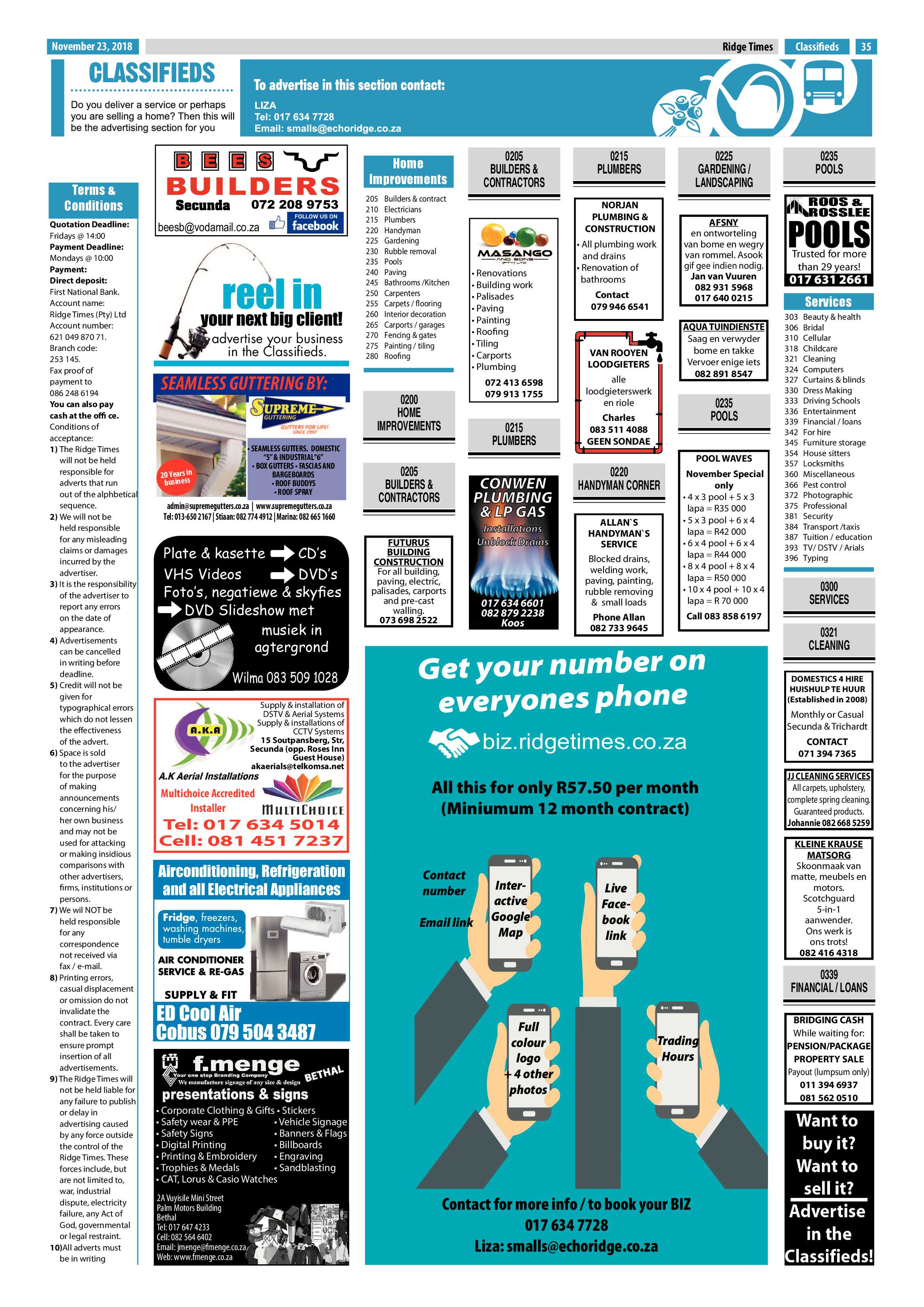 Ridge Times 23 November 2018 page 37