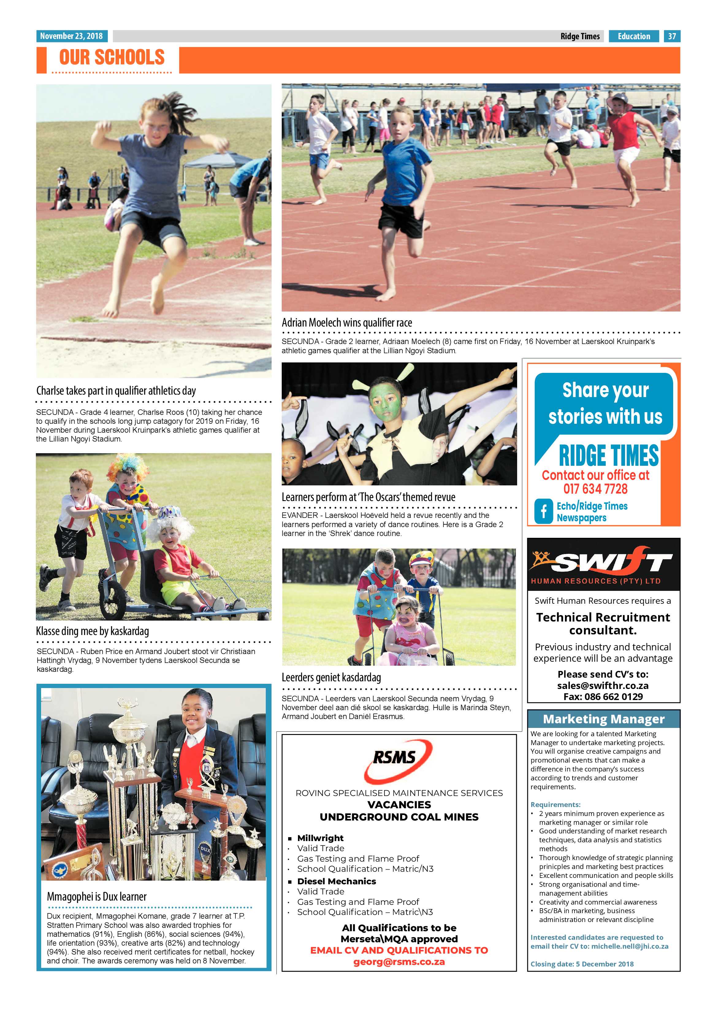 Ridge Times 23 November 2018 page 39