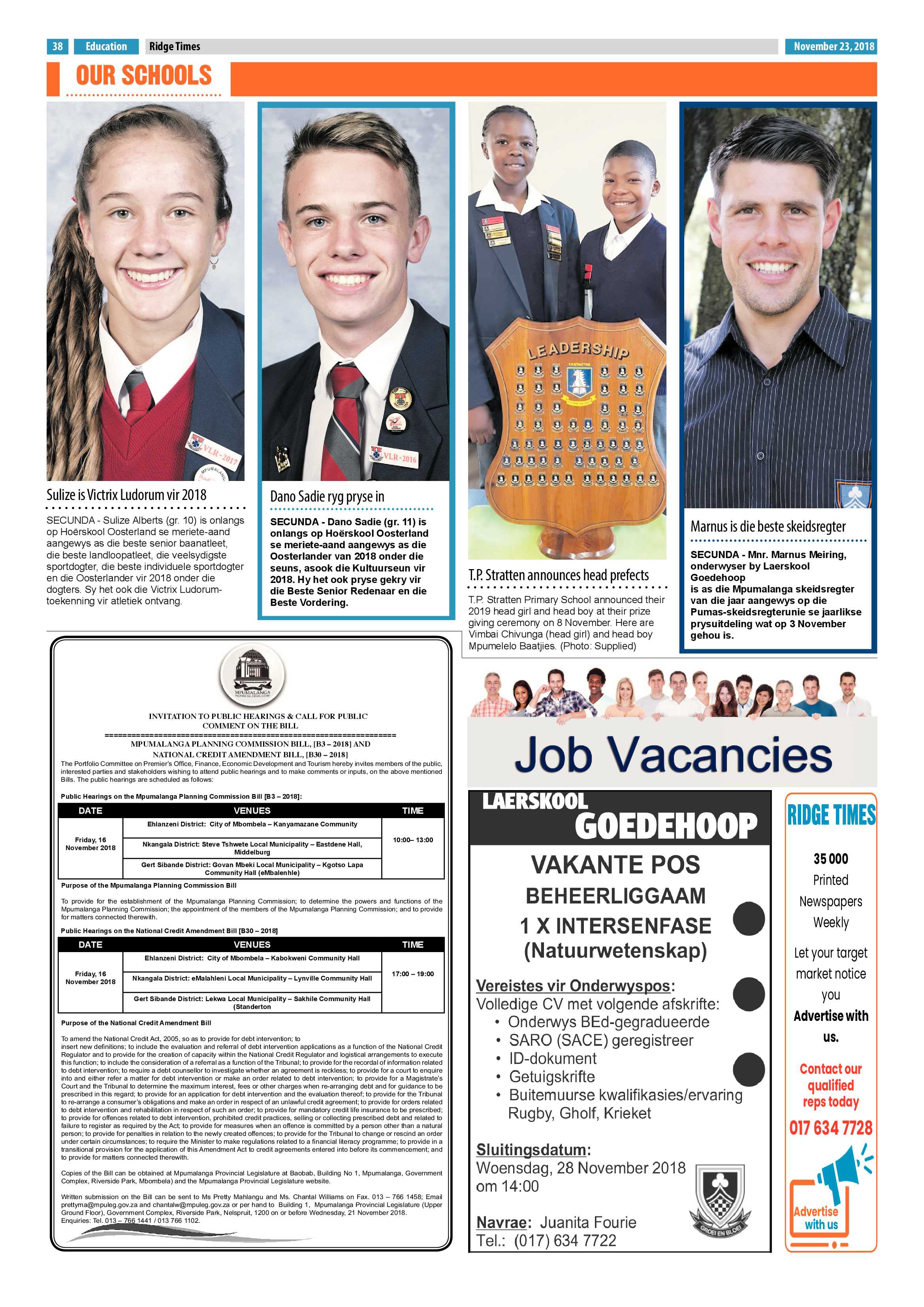 Ridge Times 23 November 2018 page 40