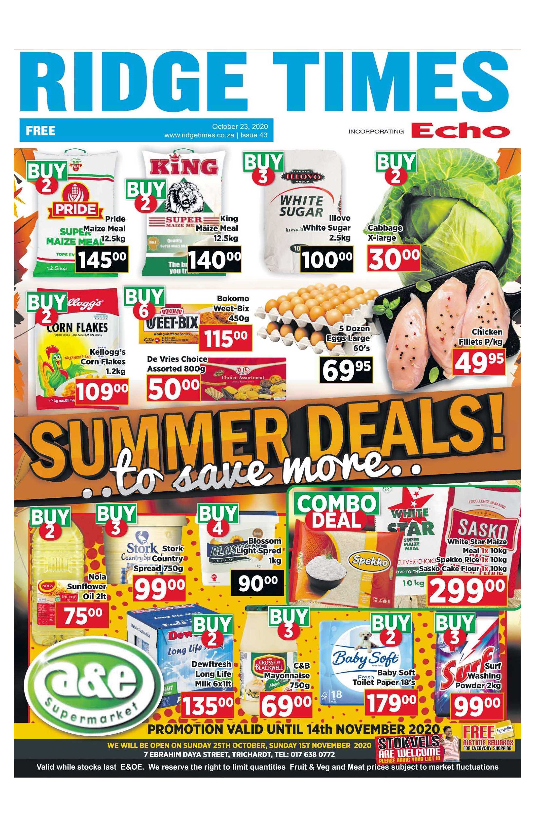 Ridge Times 23 October 2020 page 1