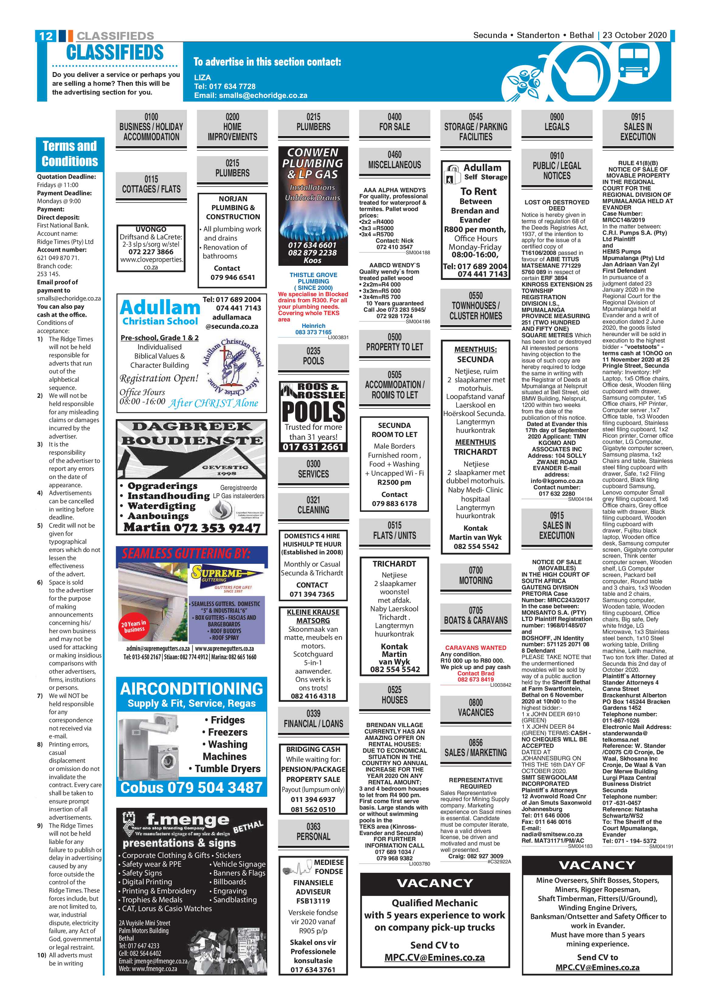 Ridge Times 23 October 2020 page 14