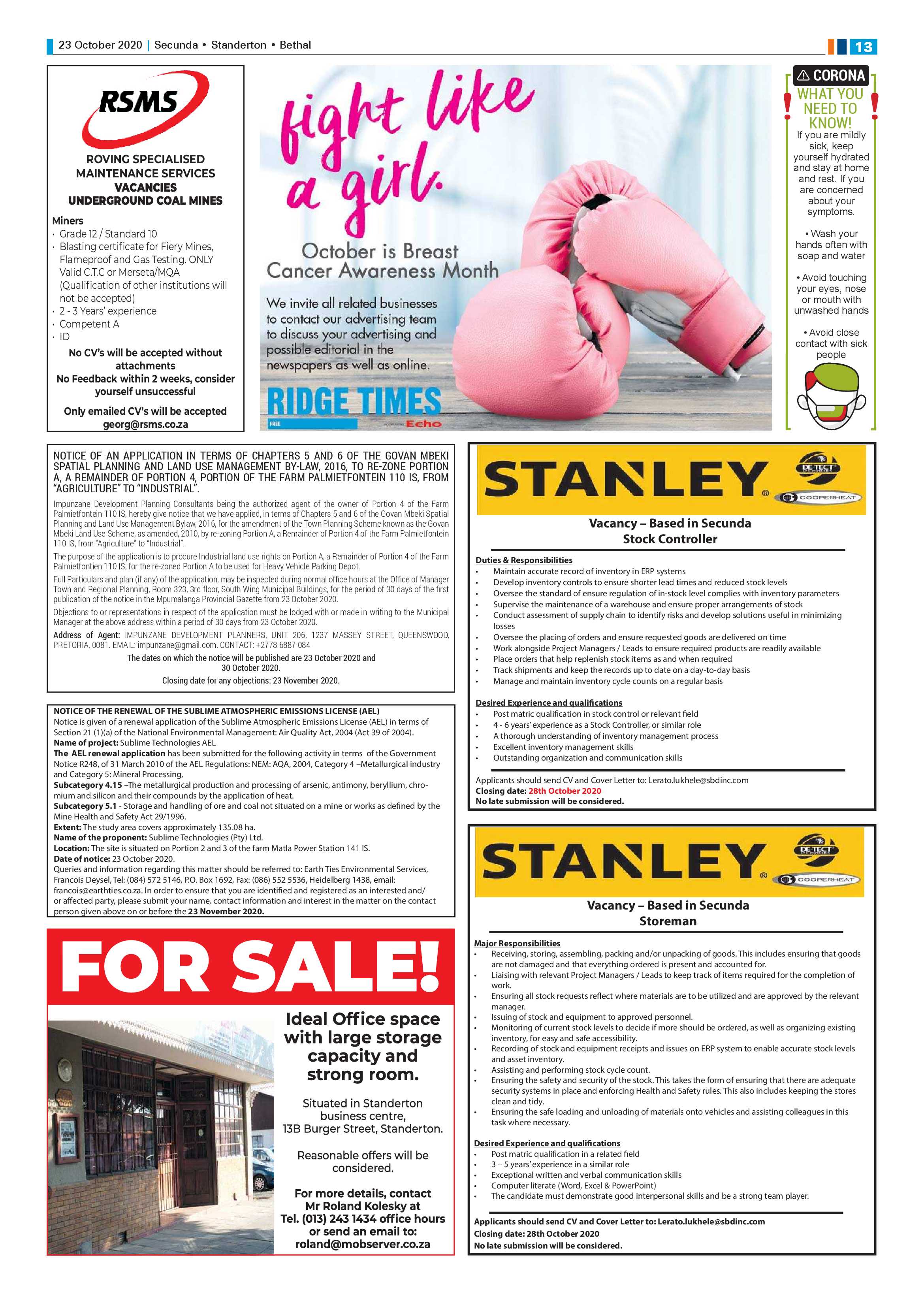 Ridge Times 23 October 2020 page 15