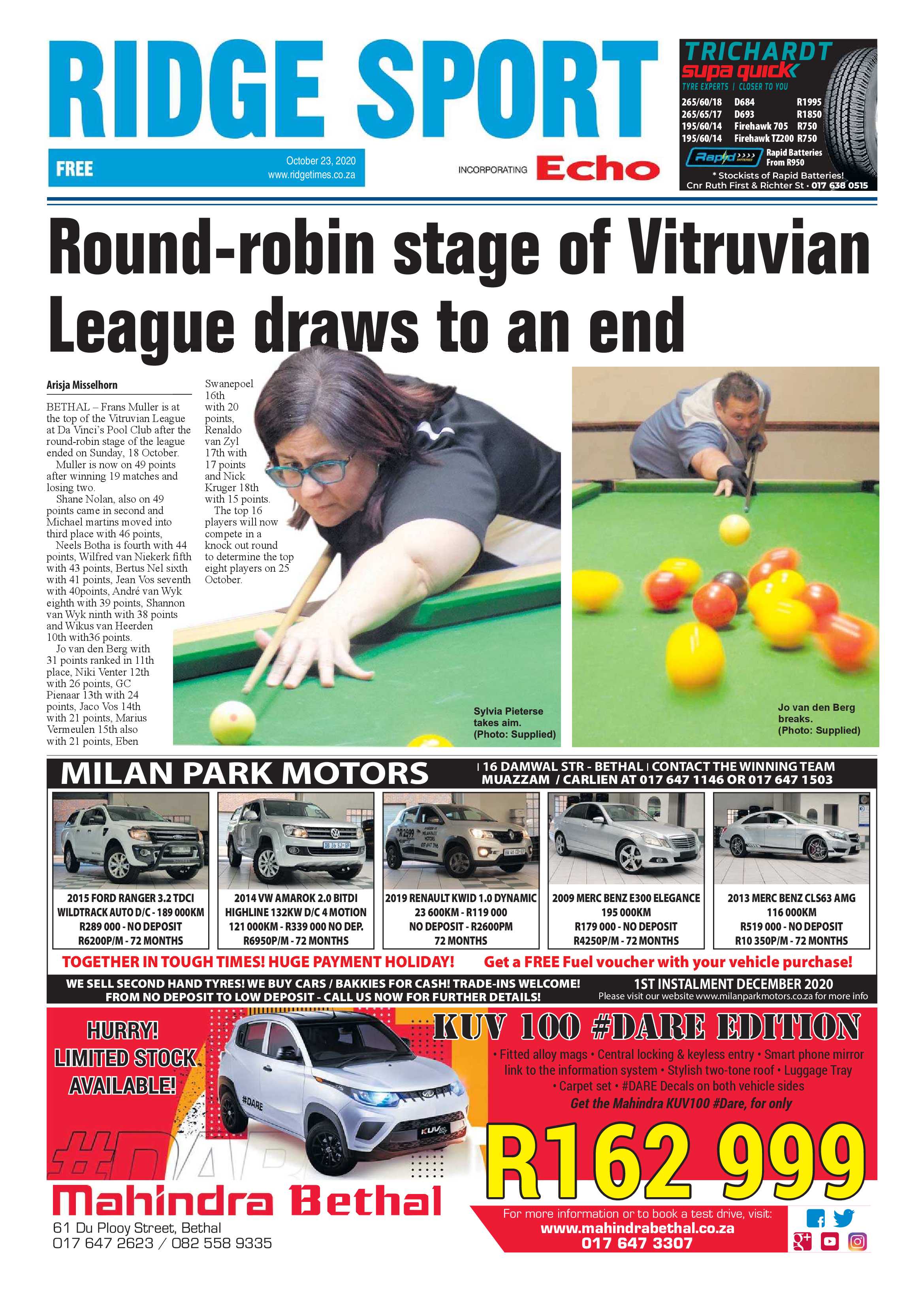 Ridge Times 23 October 2020 page 18
