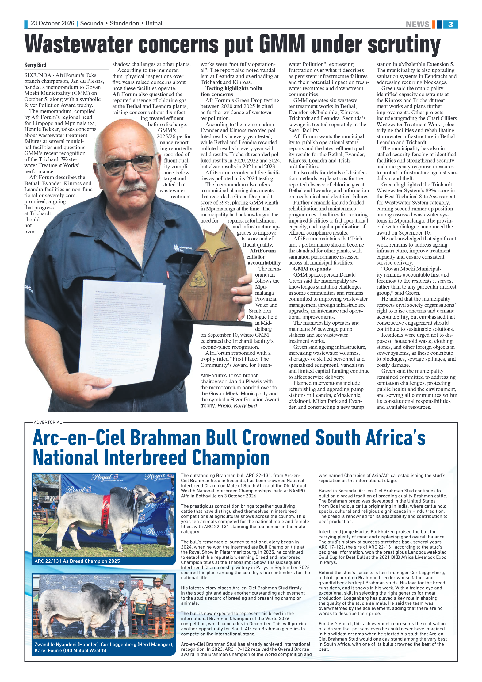 Ridge Times 23 October 2026 page 3
