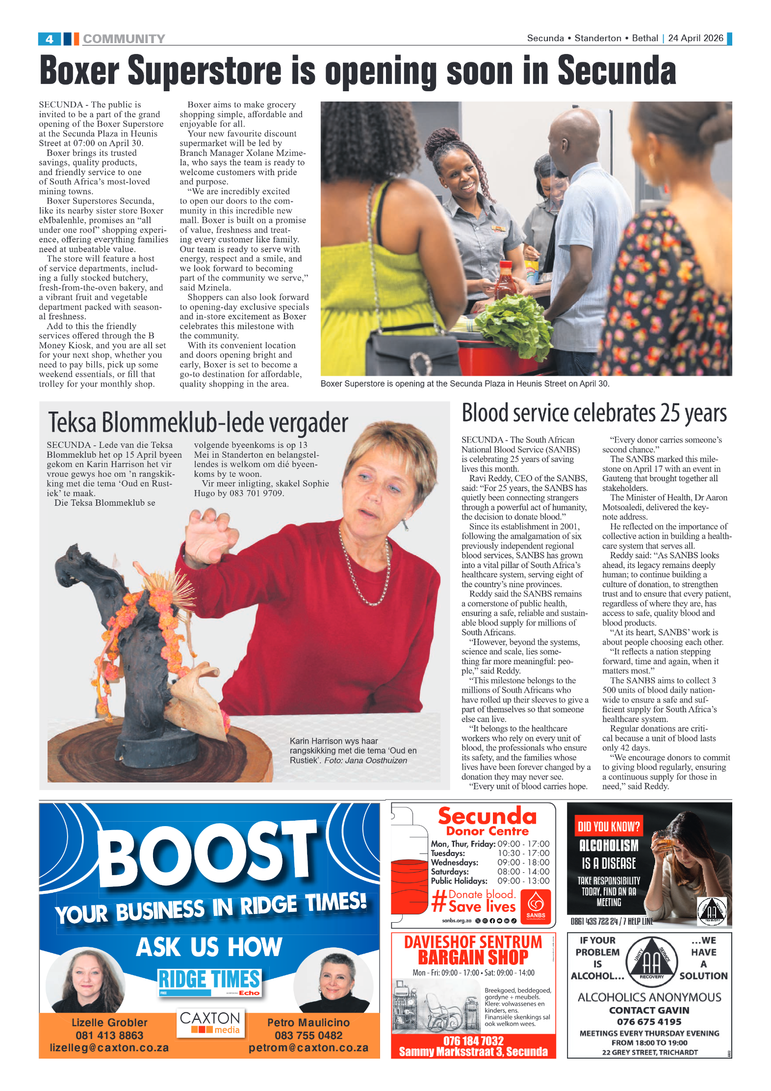 Ridge Times 24 April 2026 page 4