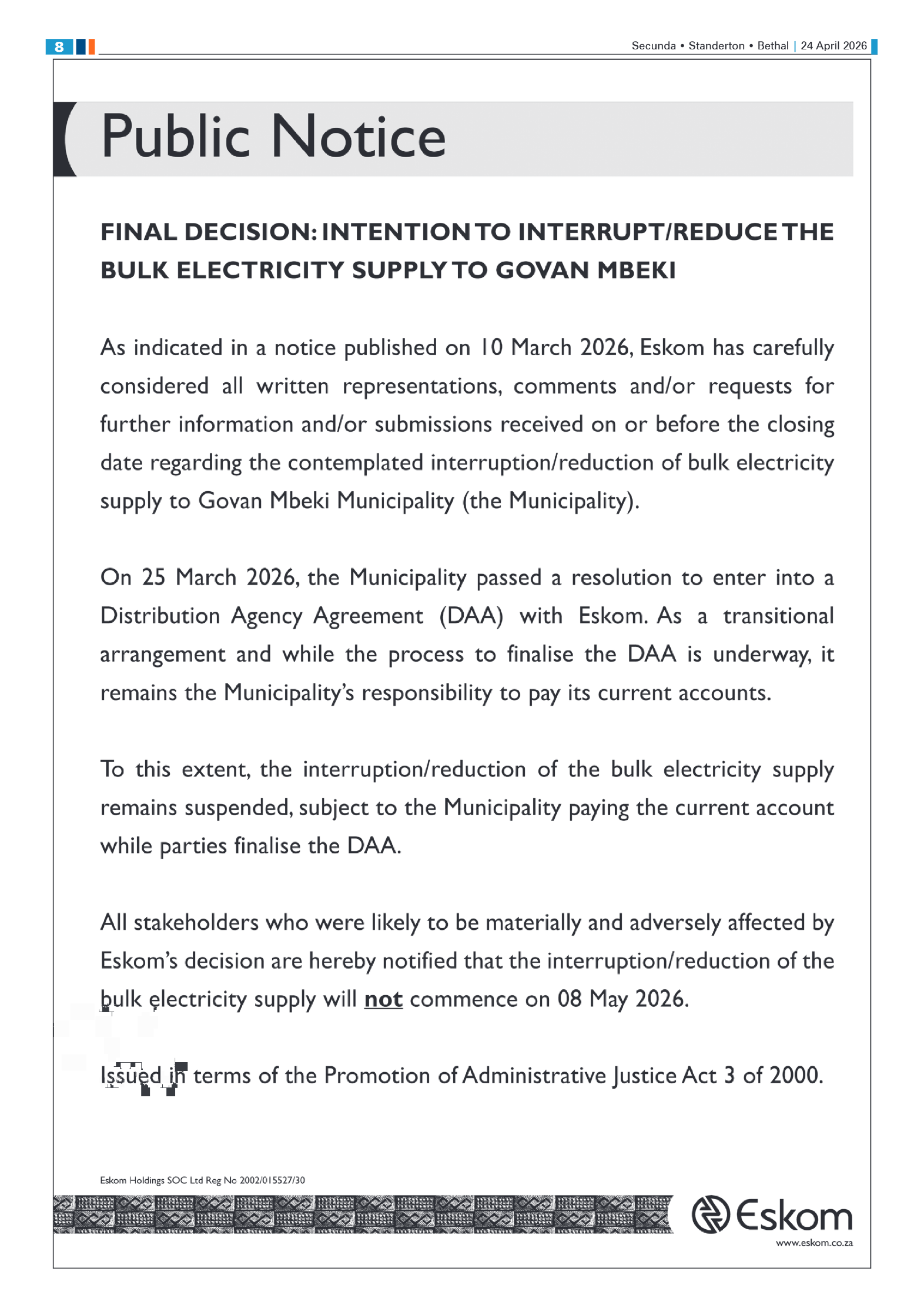 Ridge Times 24 April 2026 page 8