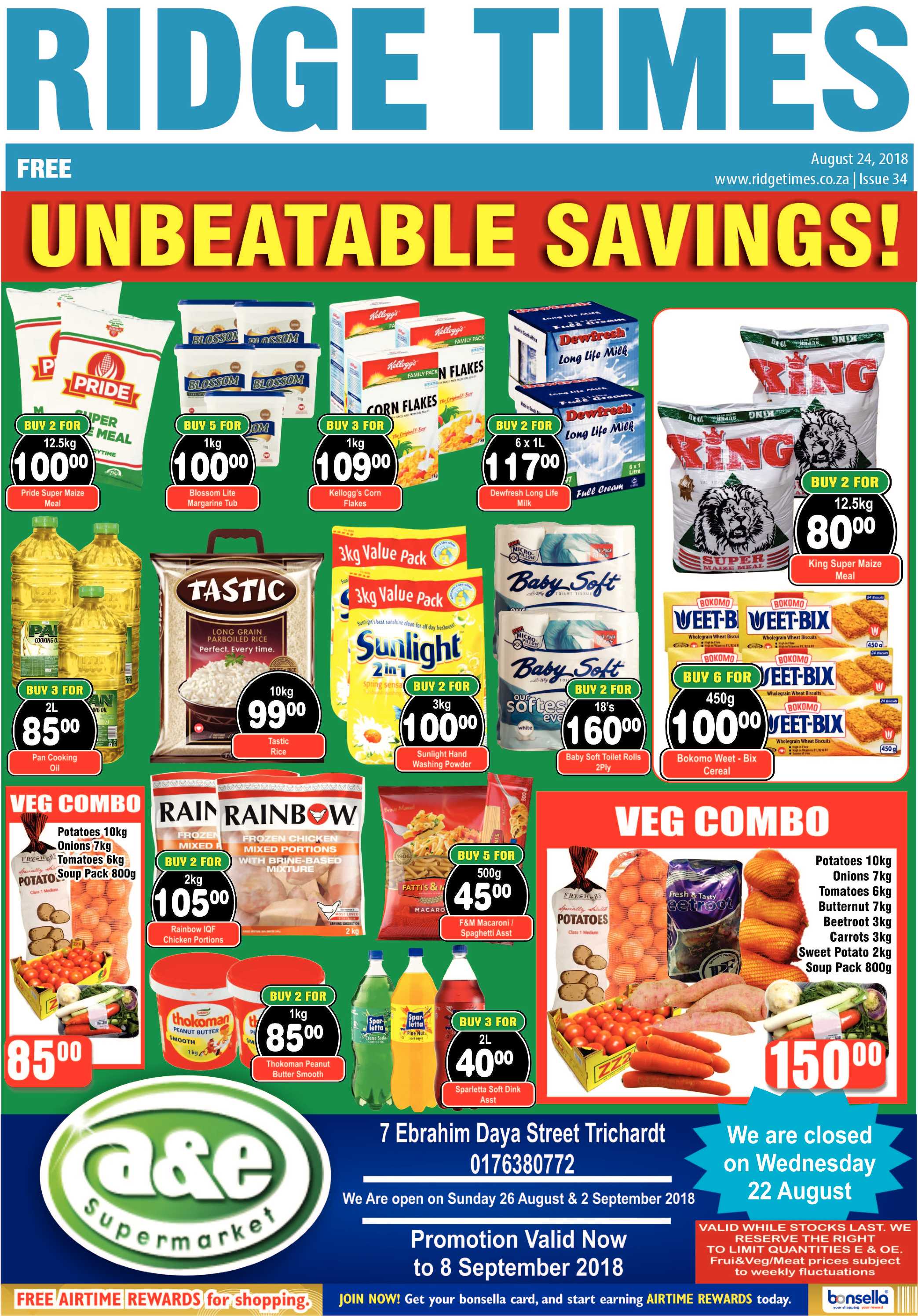 Ridge Times 24 August 2018 page 1