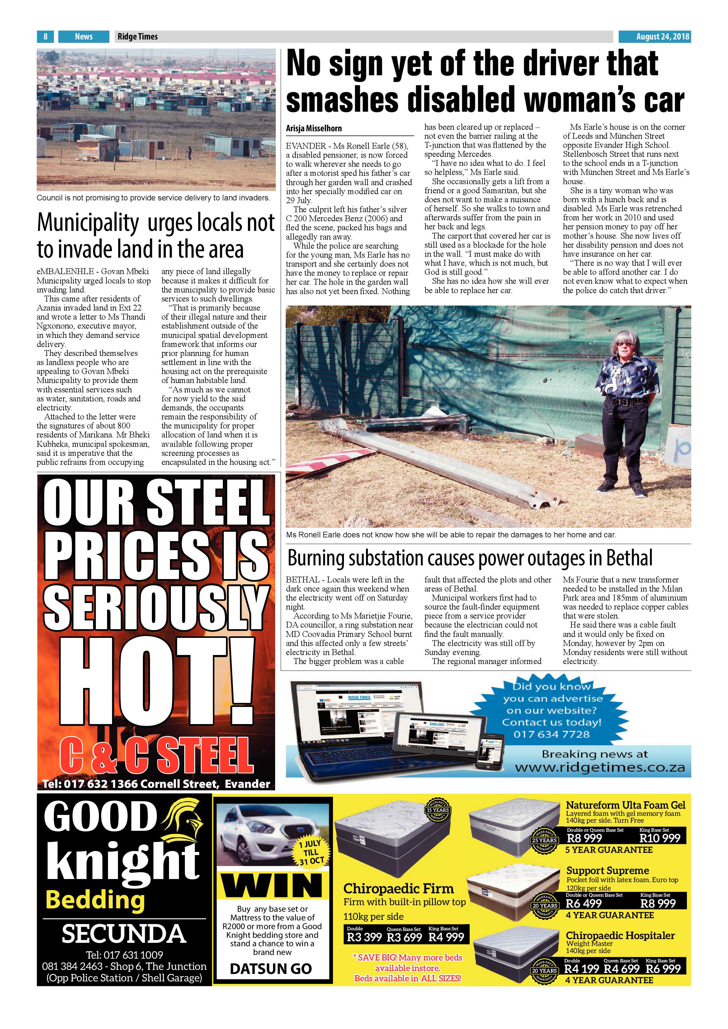 Ridge Times 24 August 2018 page 10