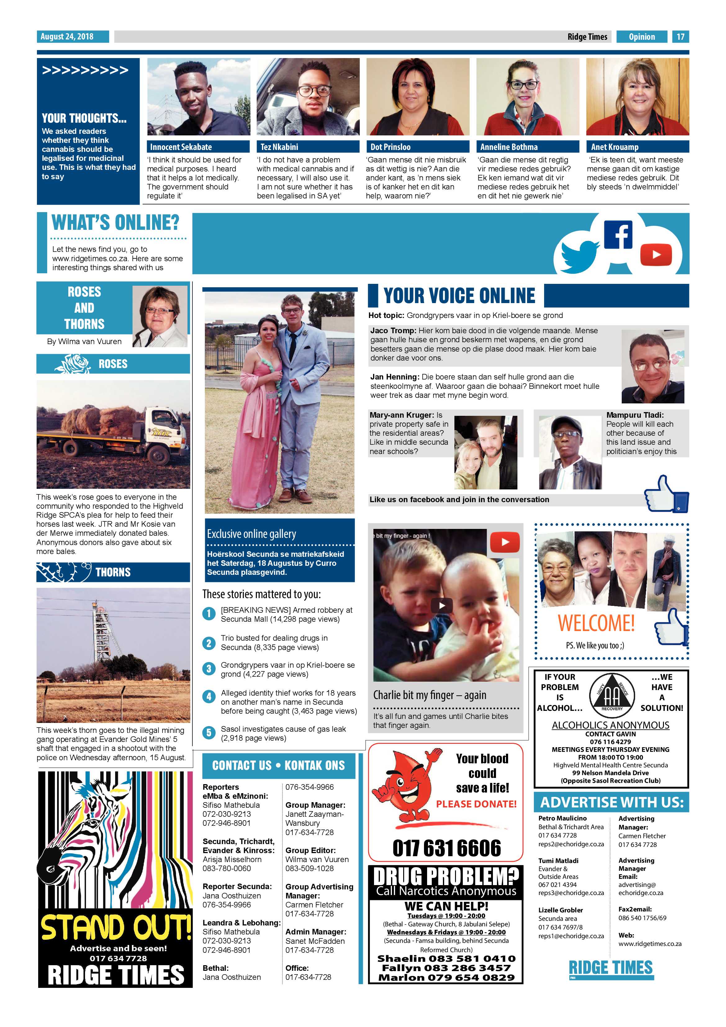 Ridge Times 24 August 2018 page 19