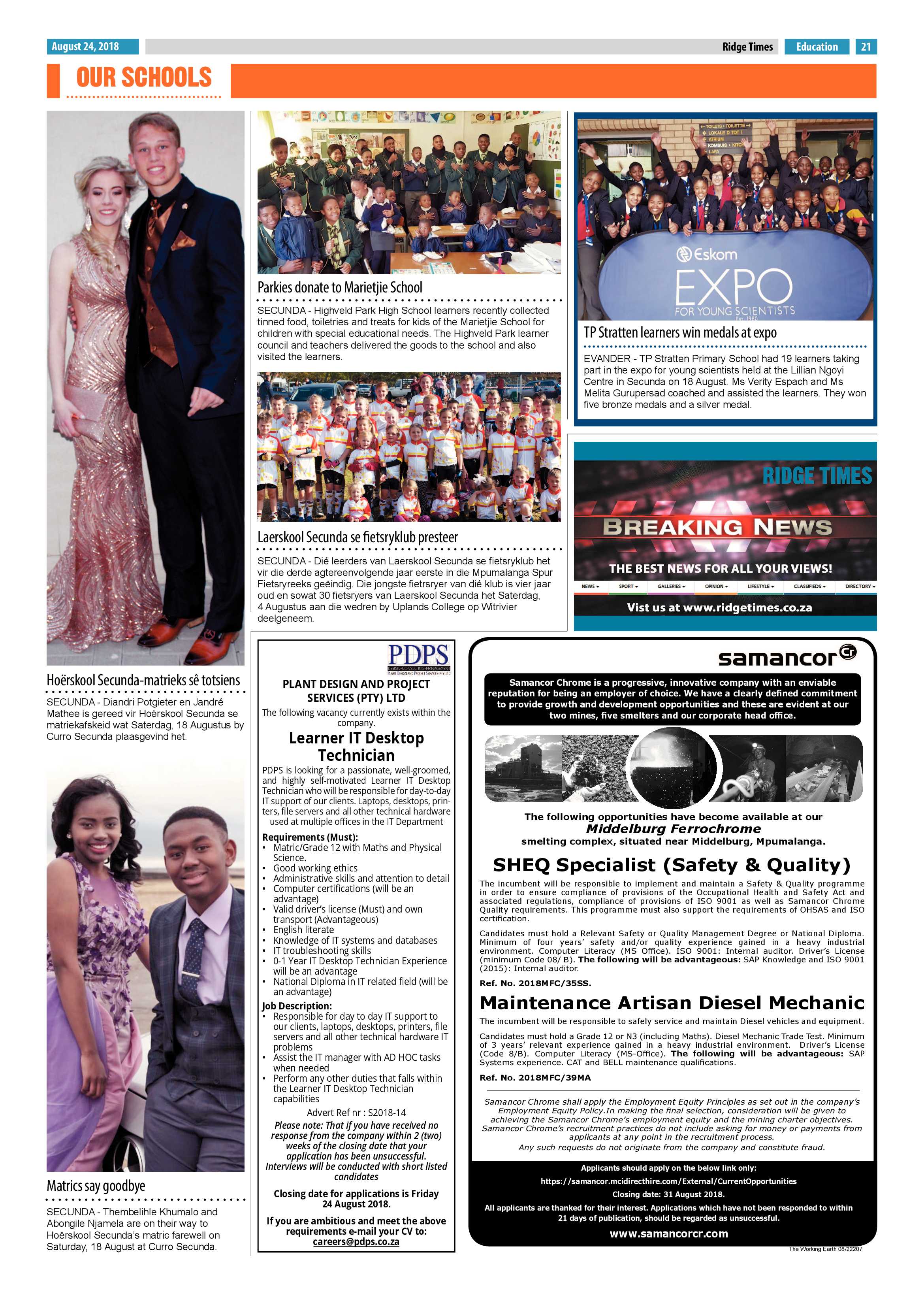 Ridge Times 24 August 2018 page 23