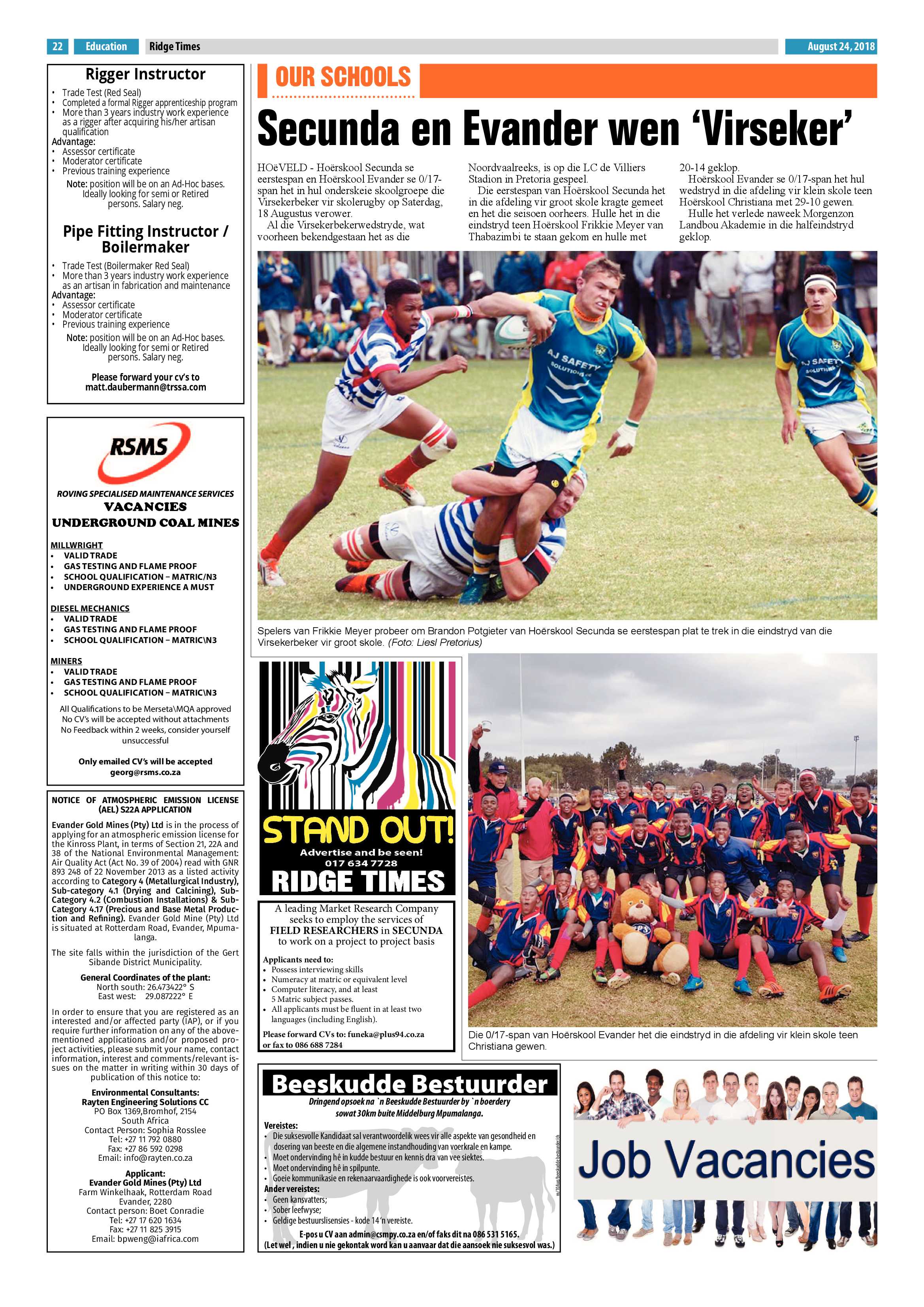 Ridge Times 24 August 2018 page 24