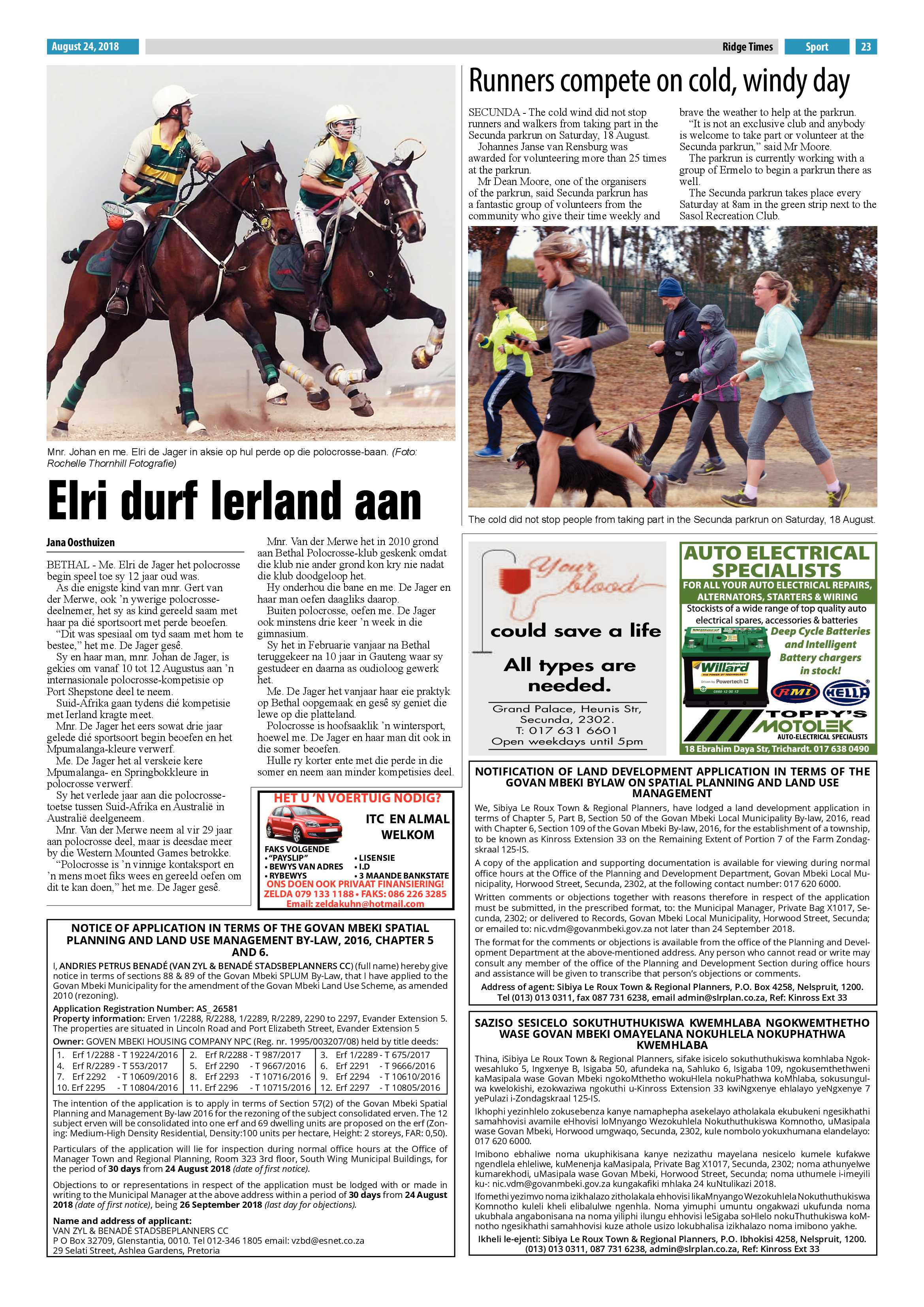 Ridge Times 24 August 2018 page 25