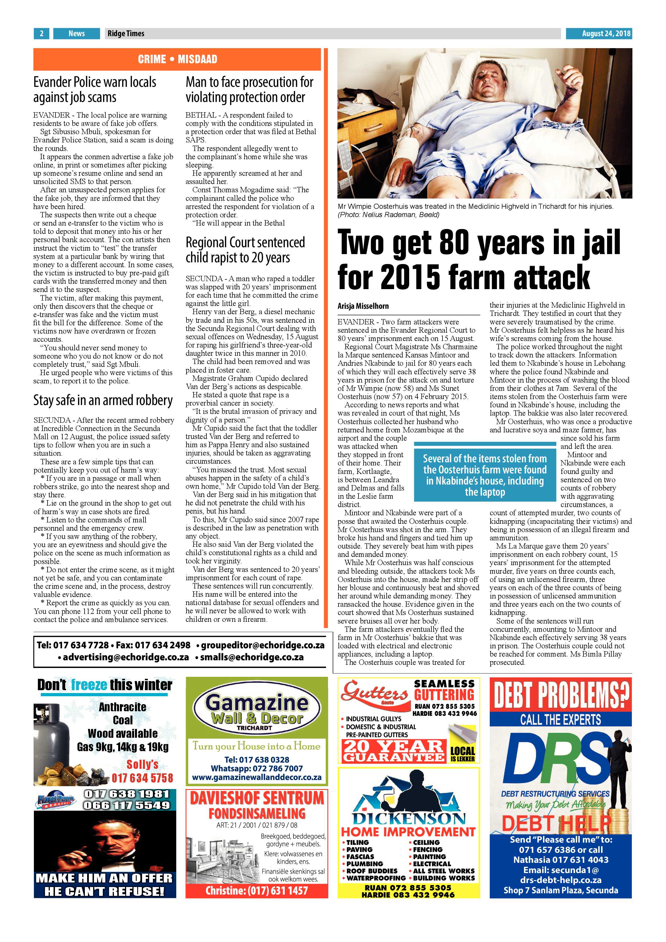 Ridge Times 24 August 2018 page 4