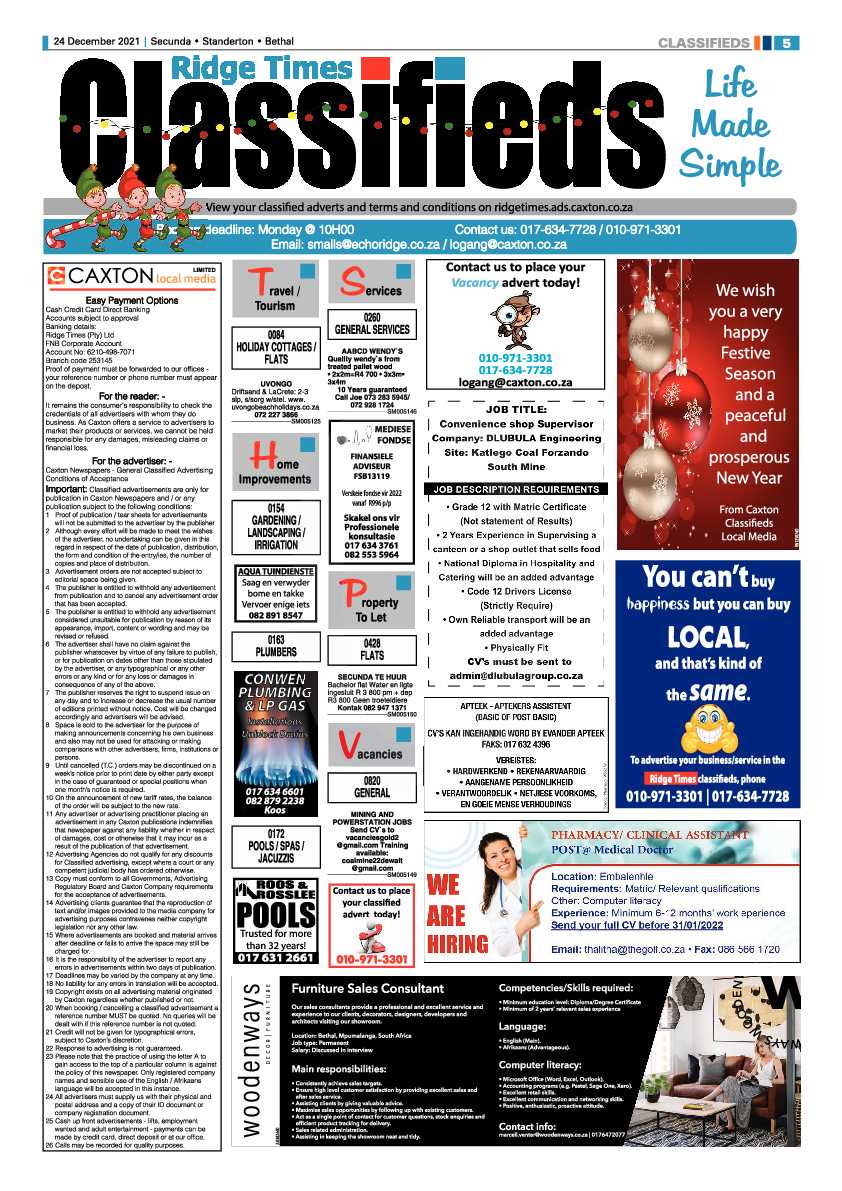 Ridge Times 24 December 2021 page 5