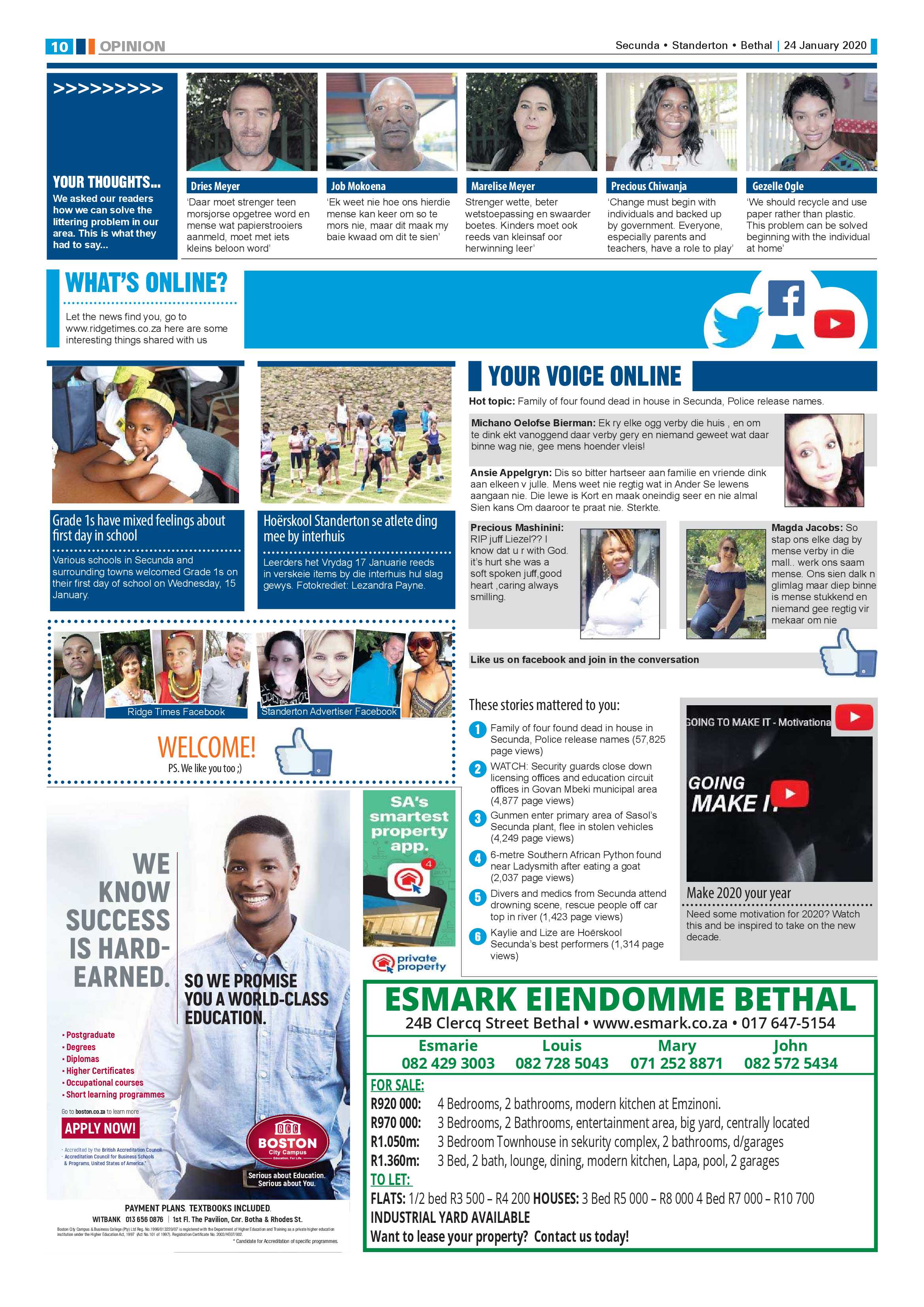 Ridge Times 24 January 2020 page 12