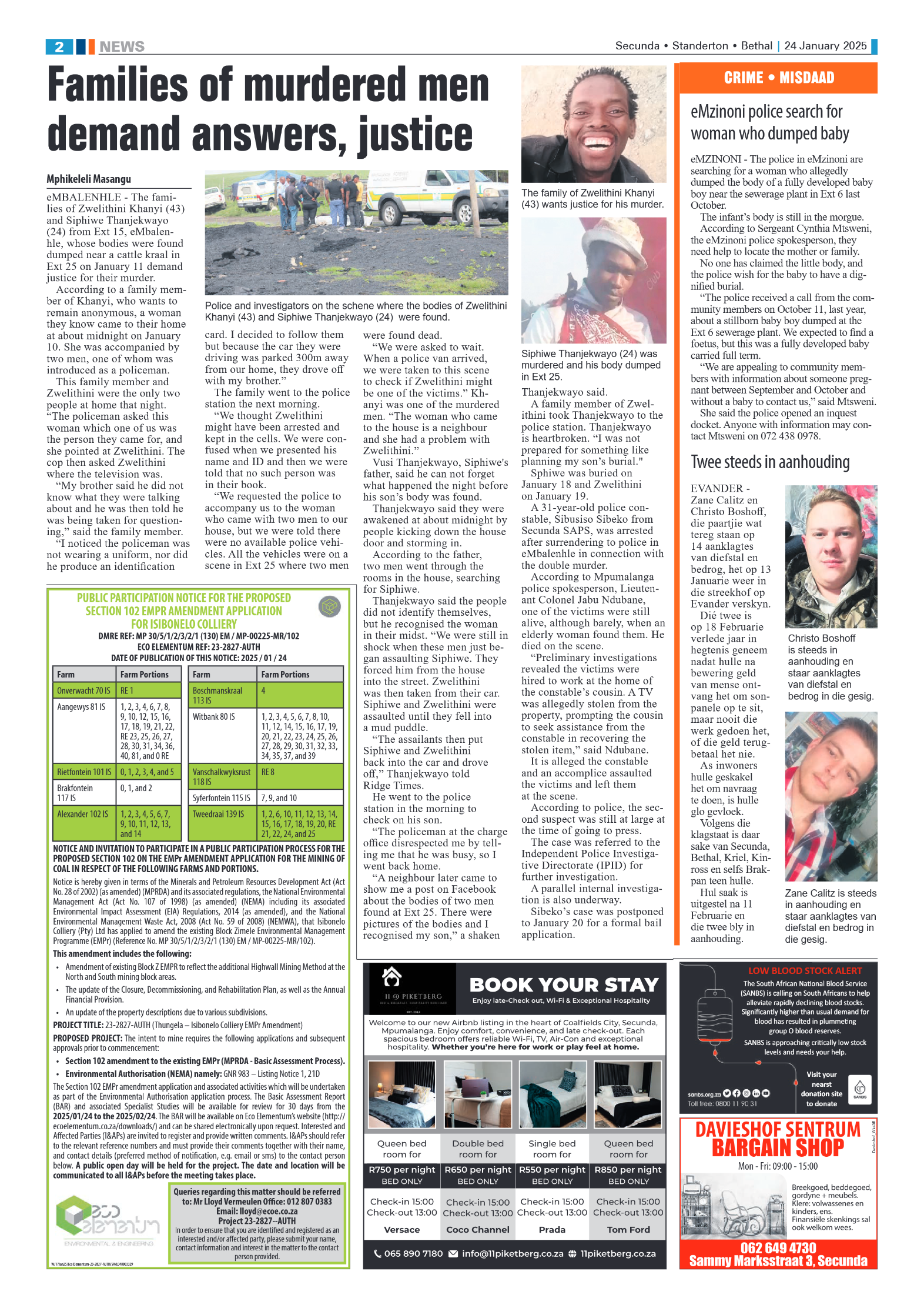 Ridge Times 24 January 2025 page 2