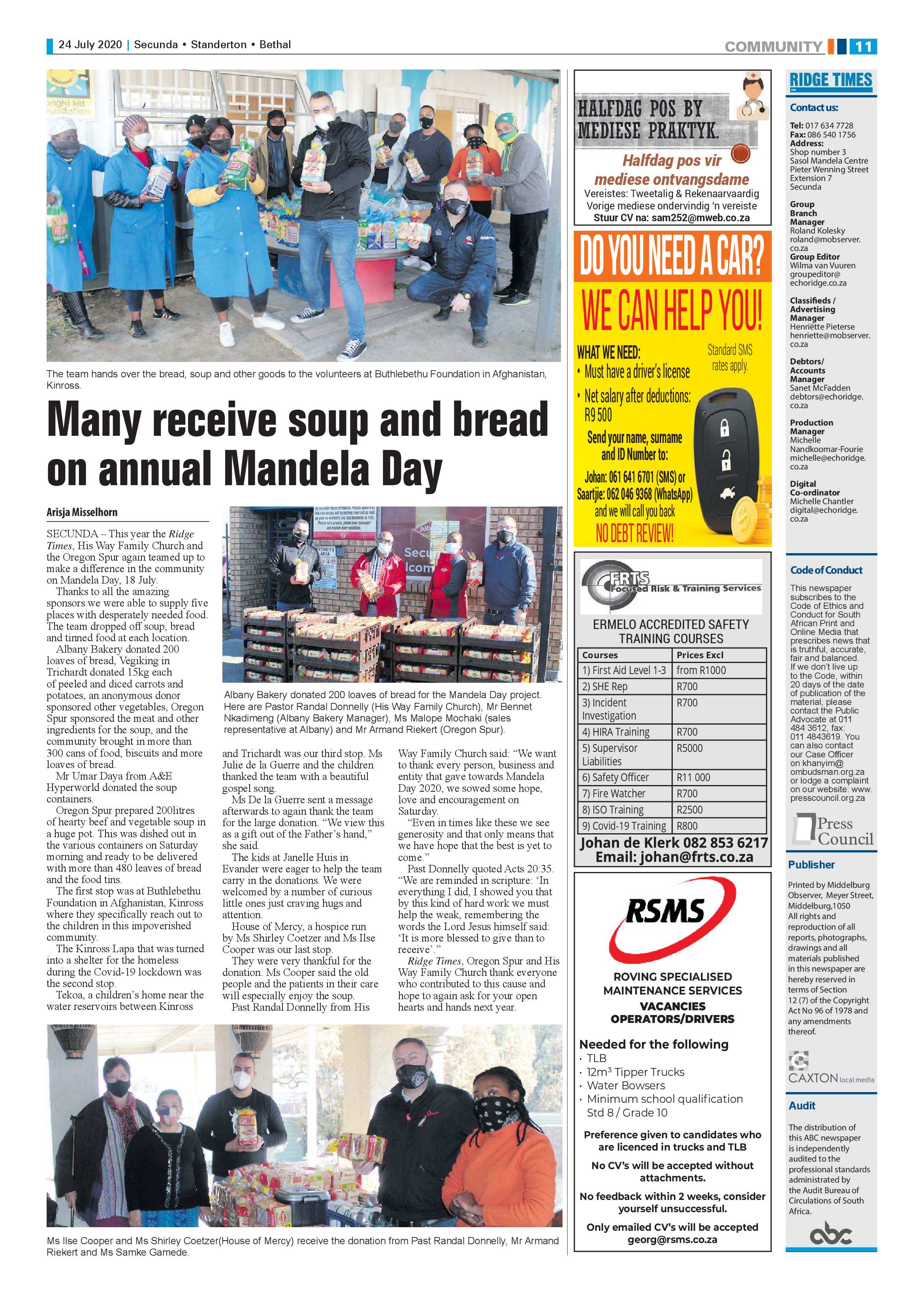Ridge Times 24 July 2020 page 11