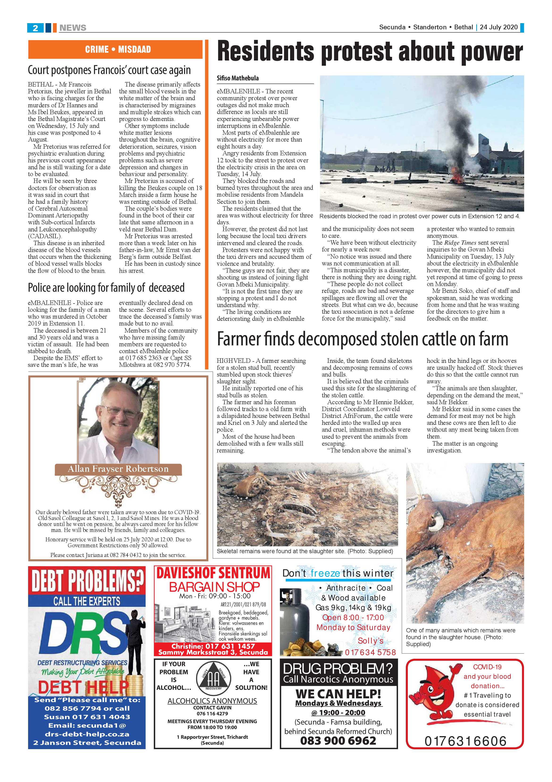 Ridge Times 24 July 2020 page 2