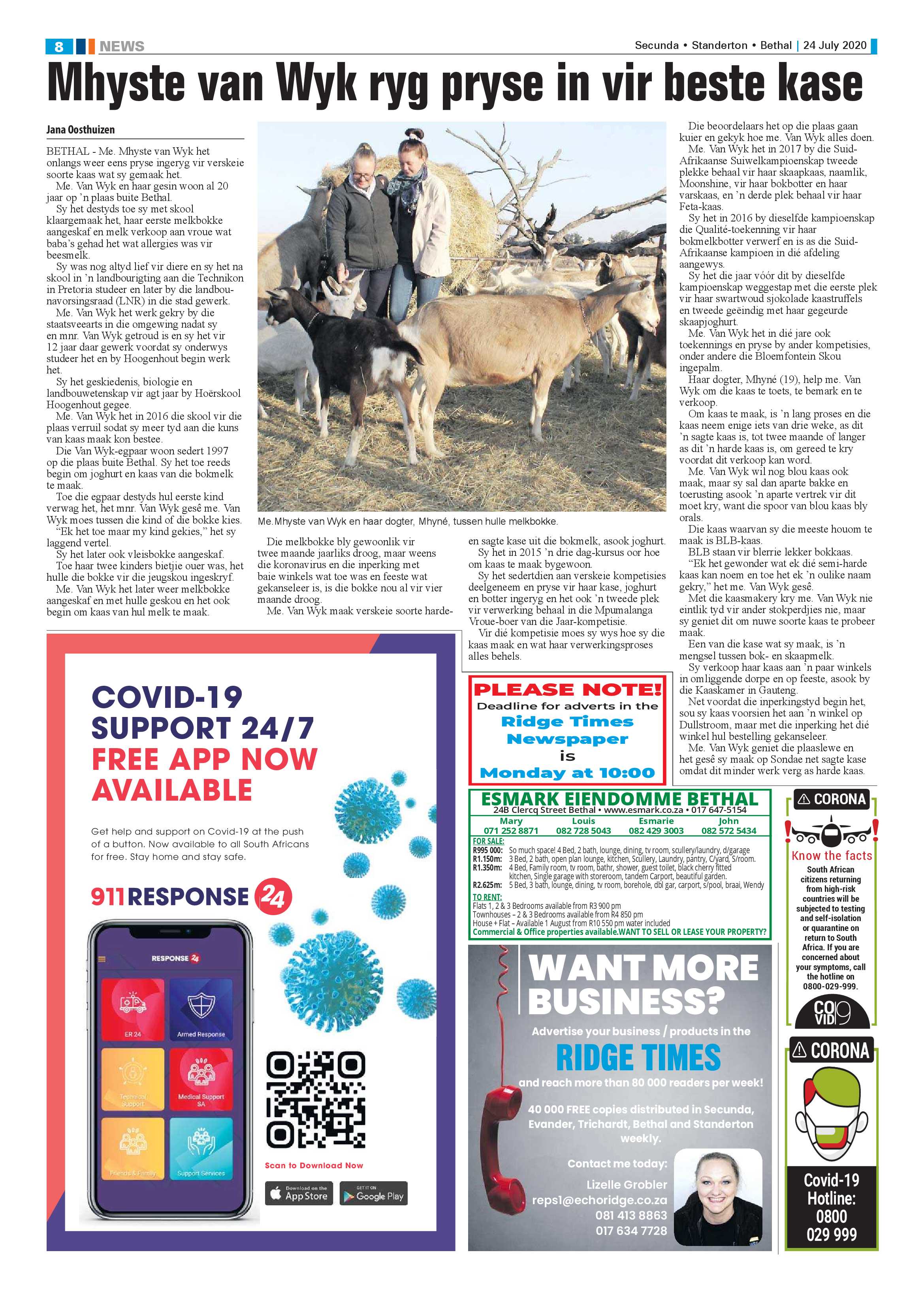 Ridge Times 24 July 2020 page 8