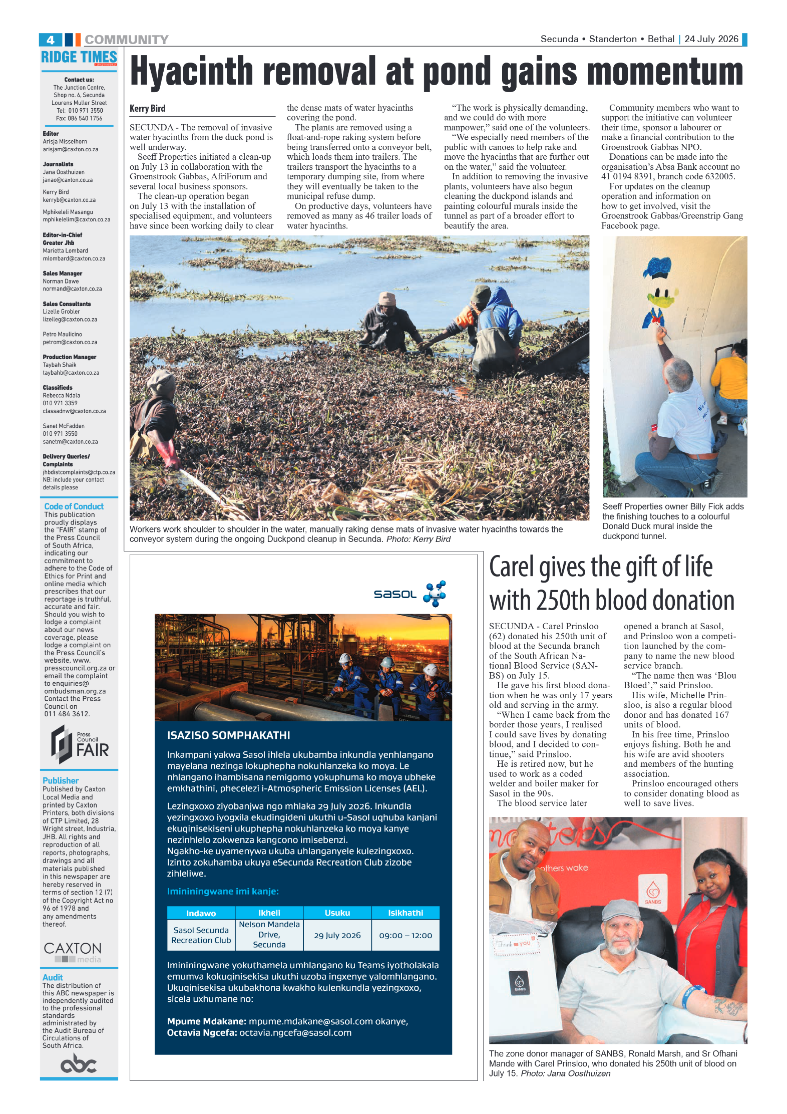Ridge Times 24 July 2026 page 4