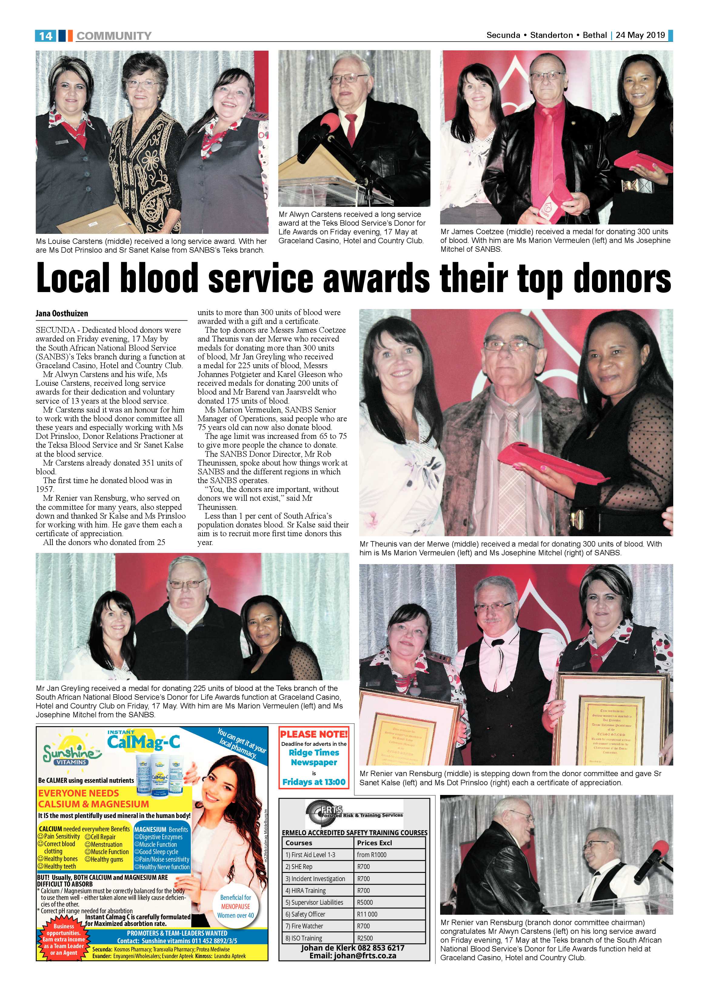Ridge Times 24 May 2019 page 16