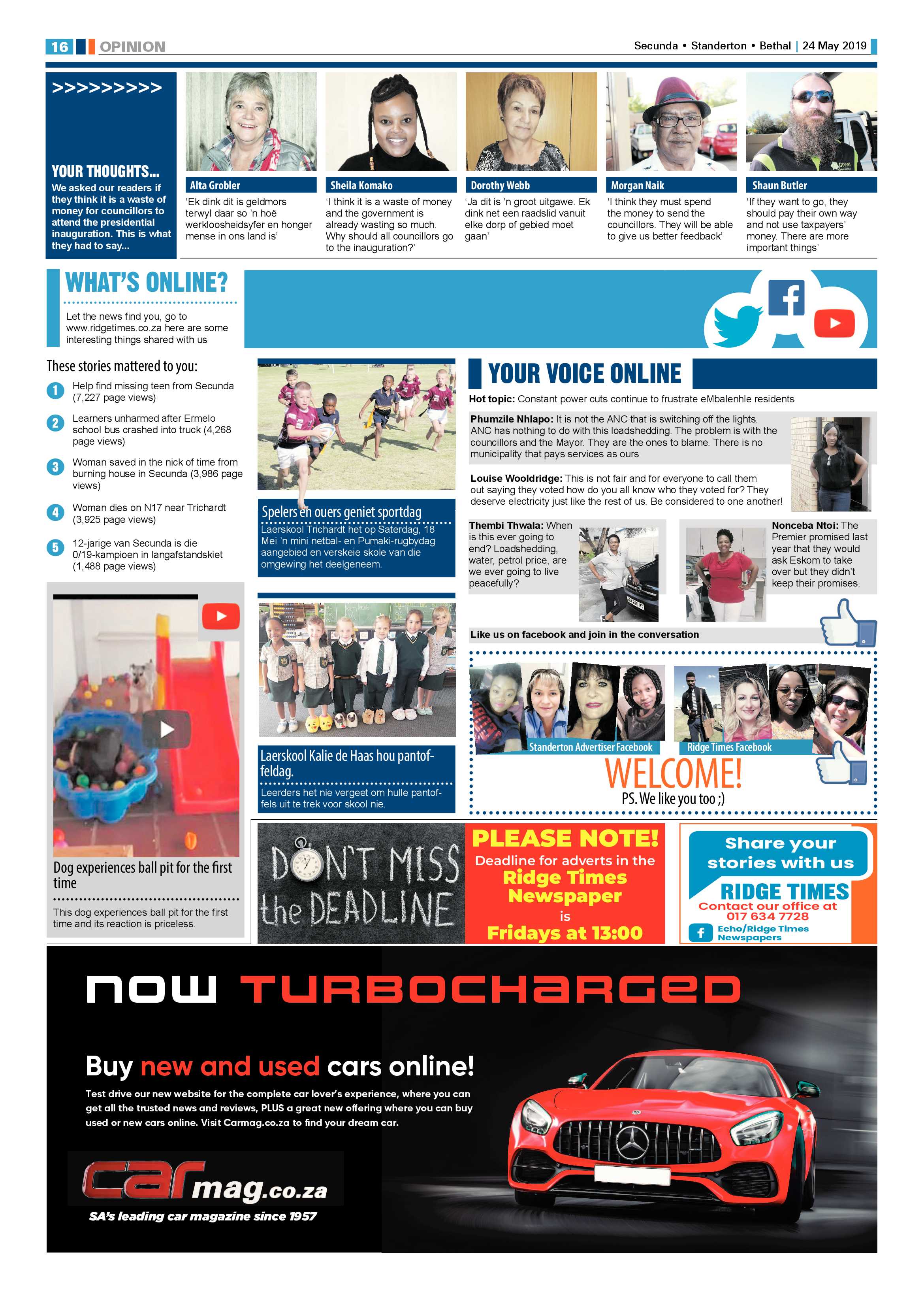 Ridge Times 24 May 2019 page 18
