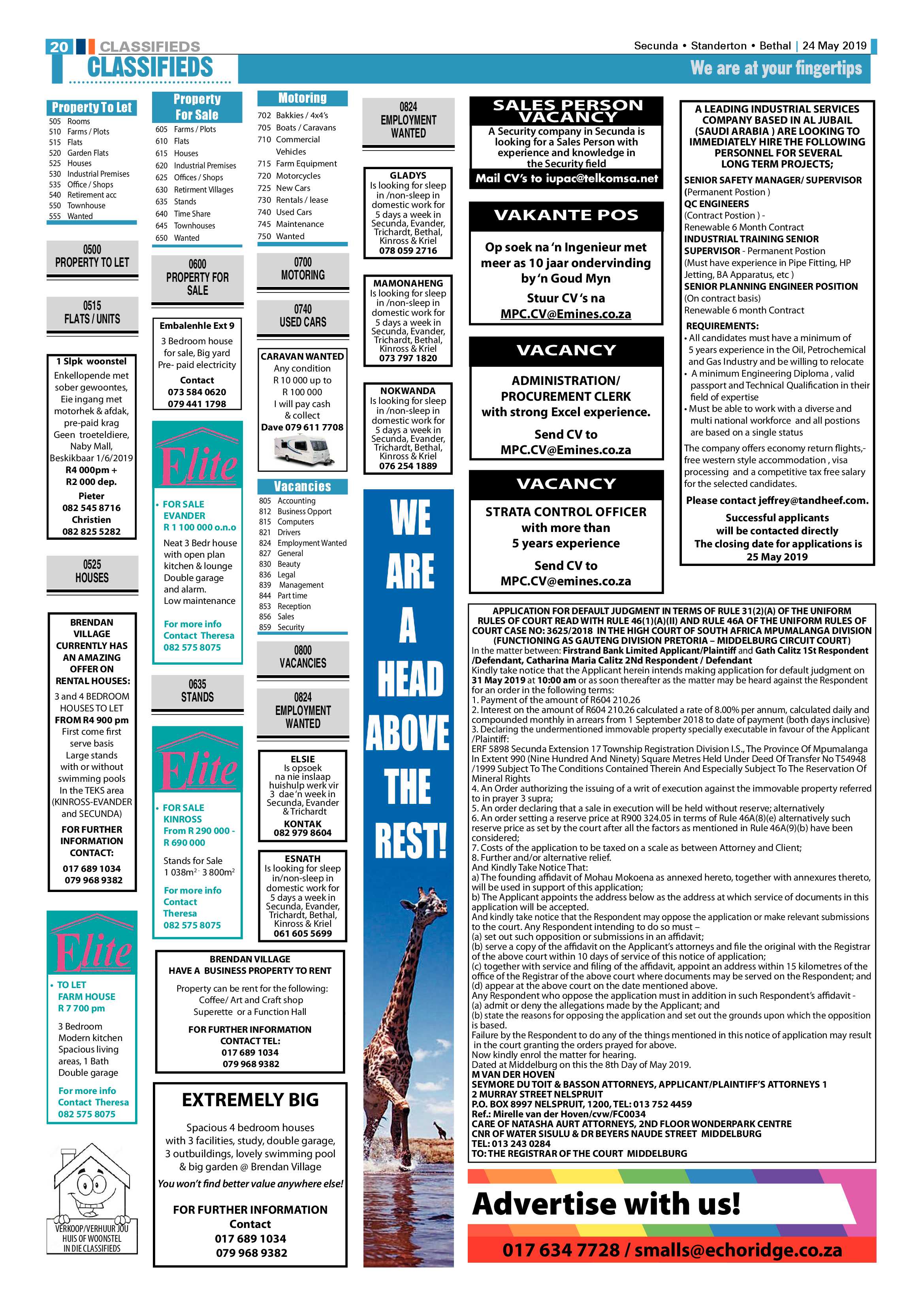 Ridge Times 24 May 2019 page 22