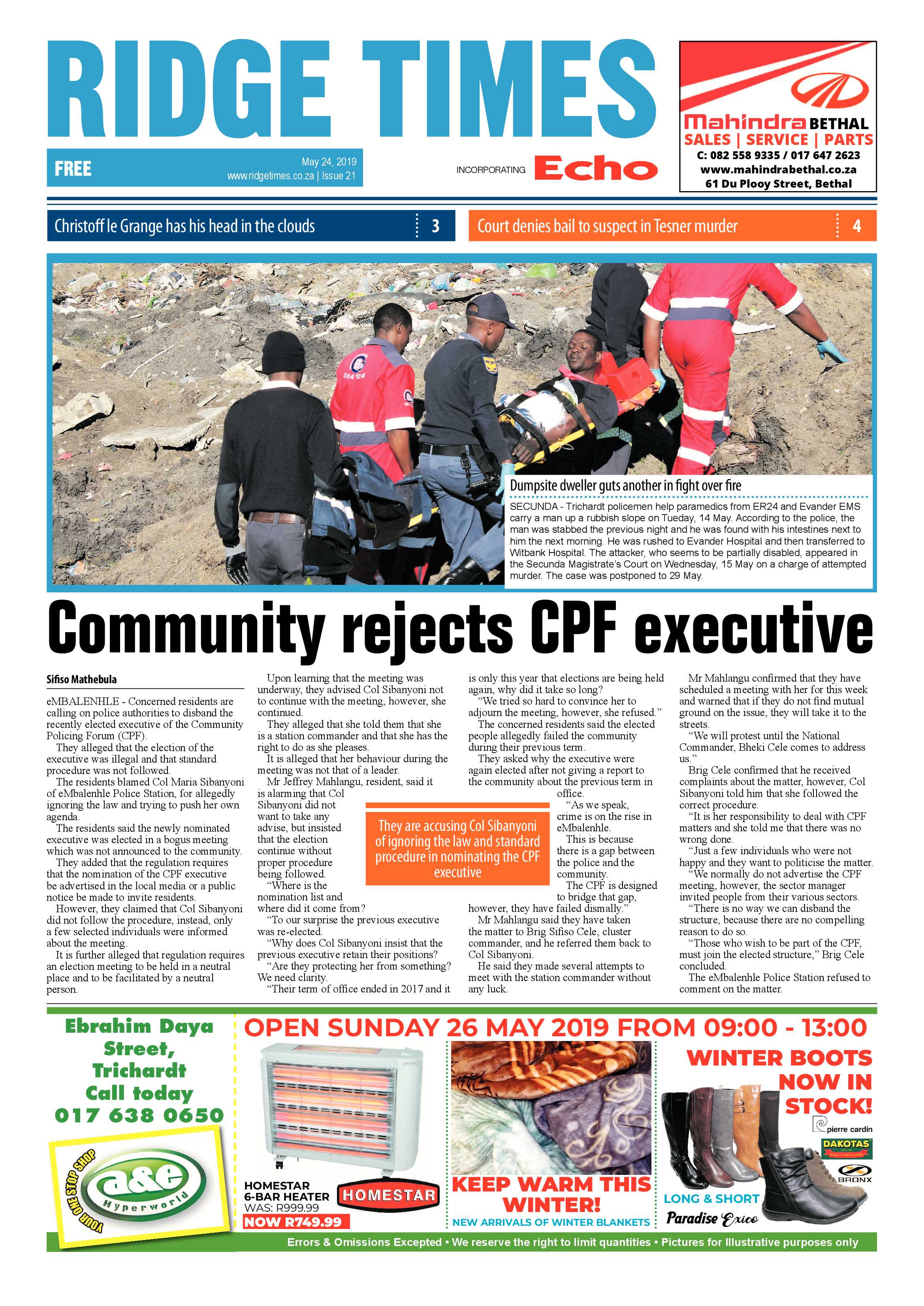 Ridge Times 24 May 2019 page 3