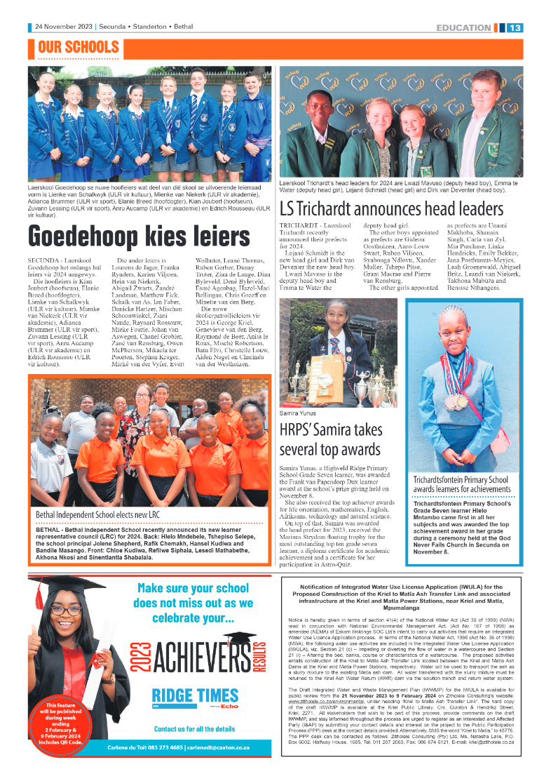 Ridge Times 24 November 2023 page 15