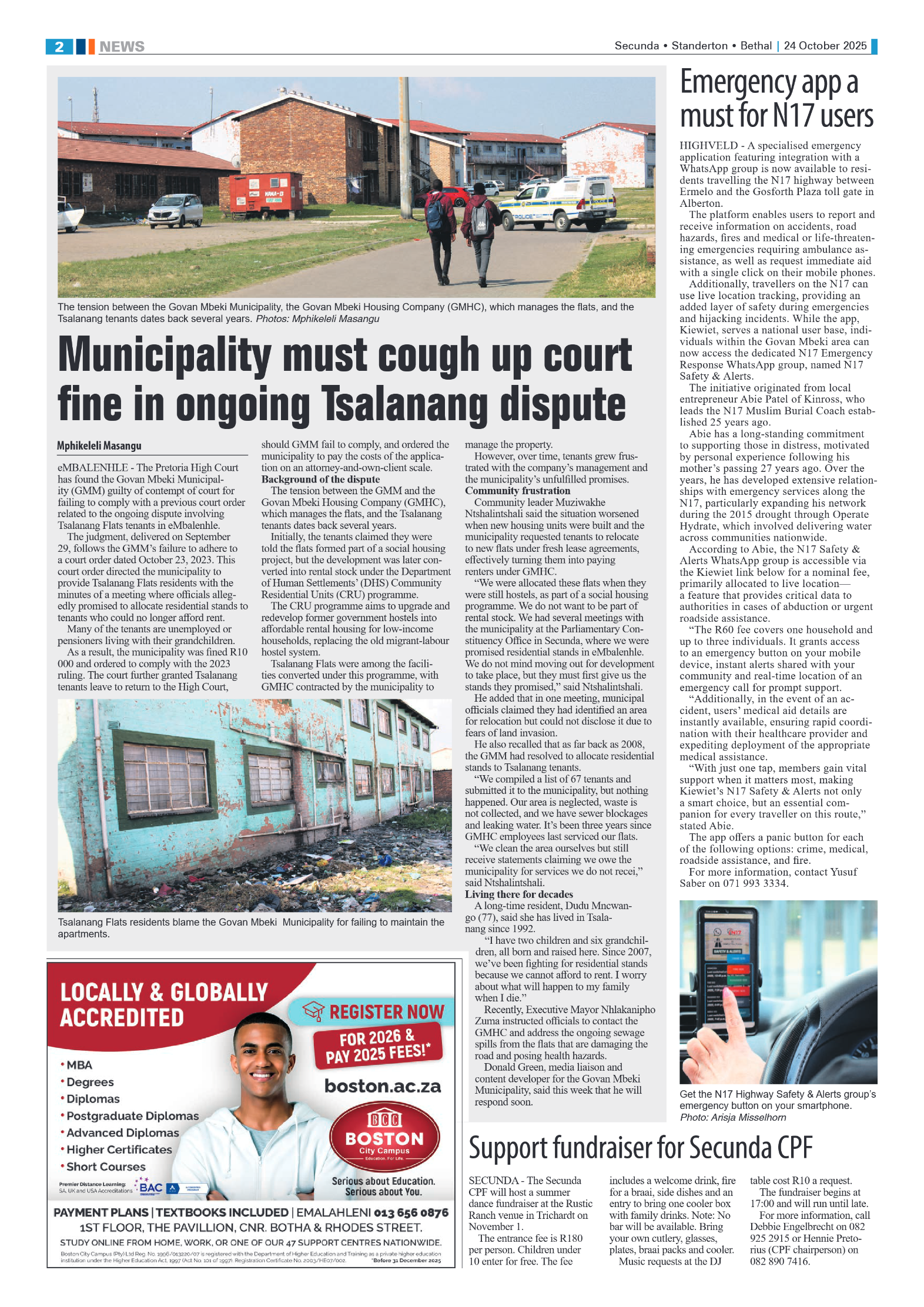 Ridge Times 24 October 2025 page 2