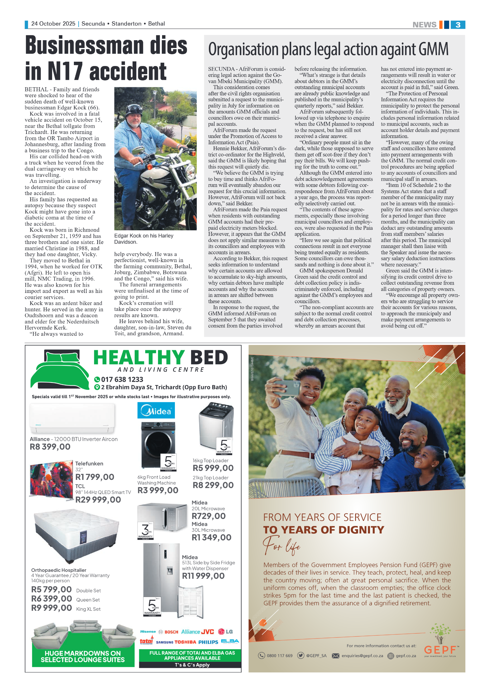 Ridge Times 24 October 2025 page 3