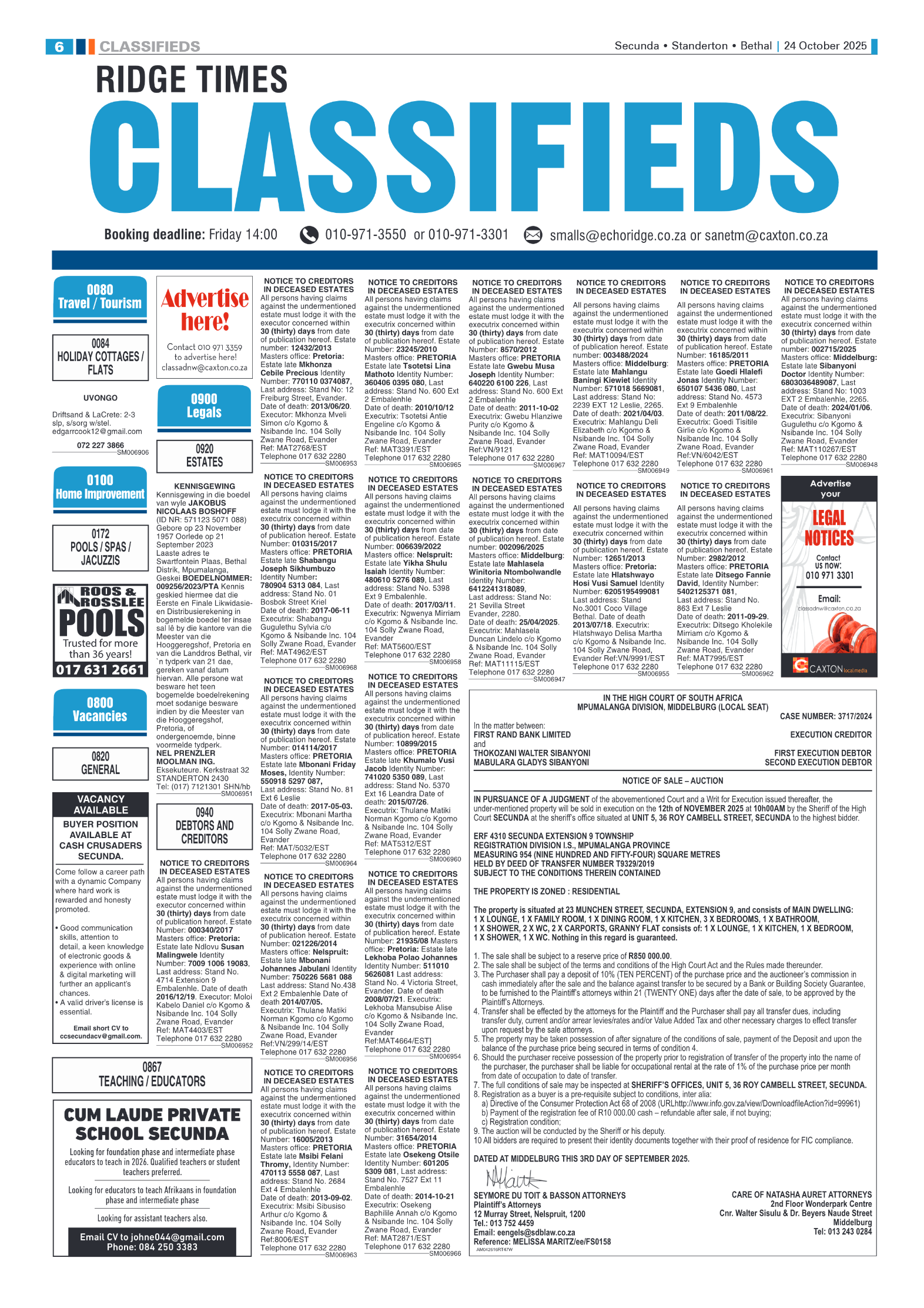 Ridge Times 24 October 2025 page 6