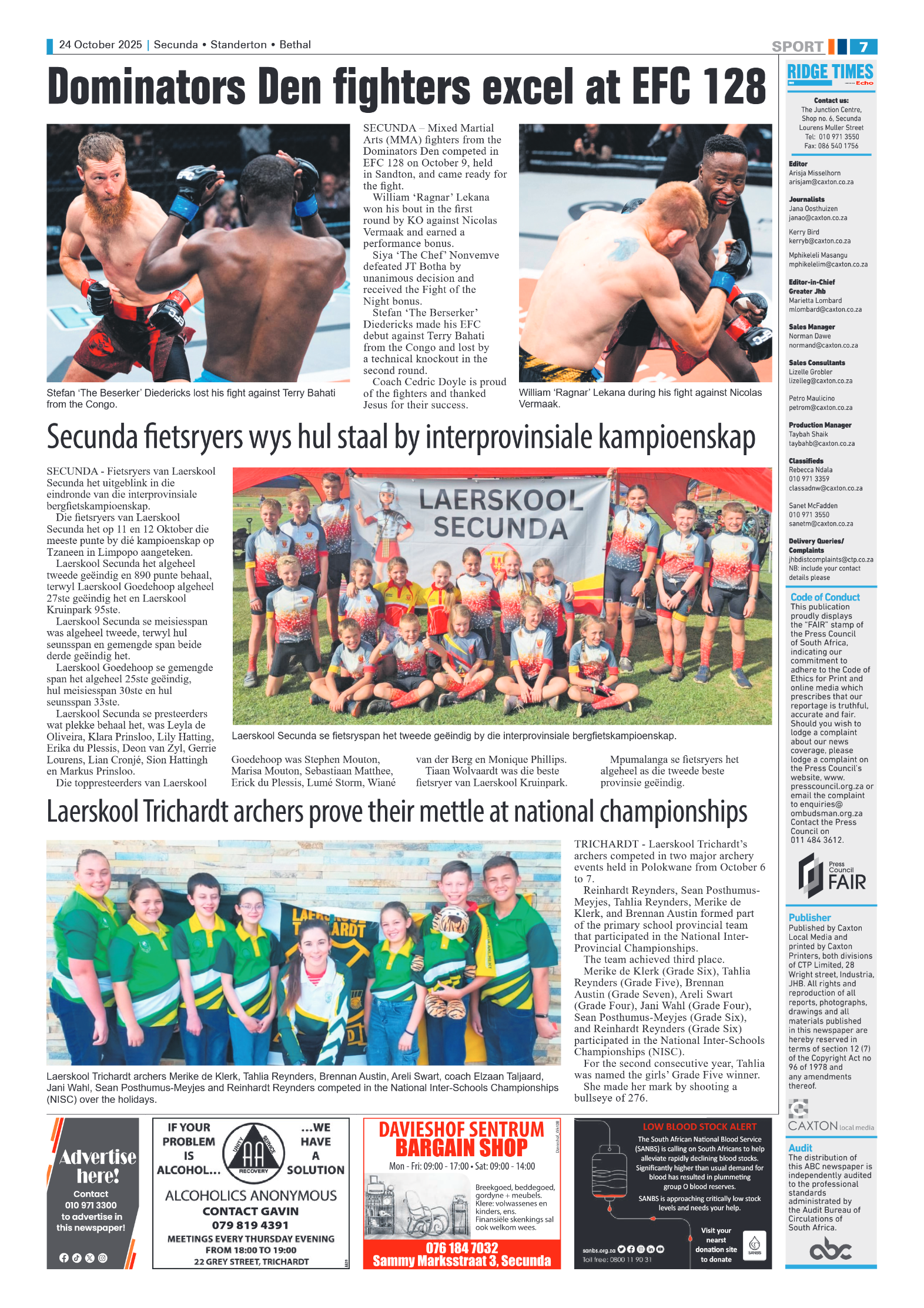 Ridge Times 24 October 2025 page 7