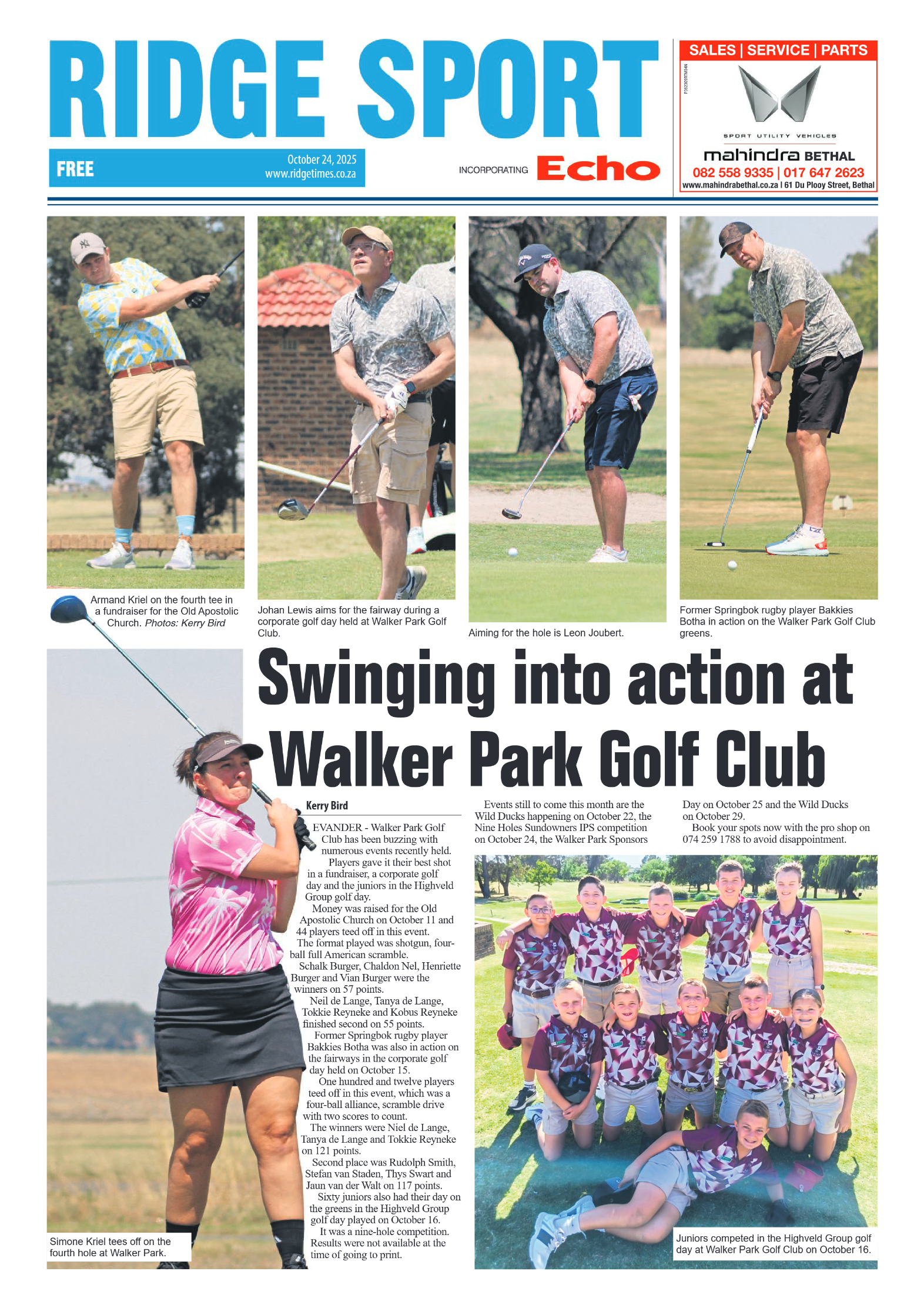 Ridge Times 24 October 2025 page 8