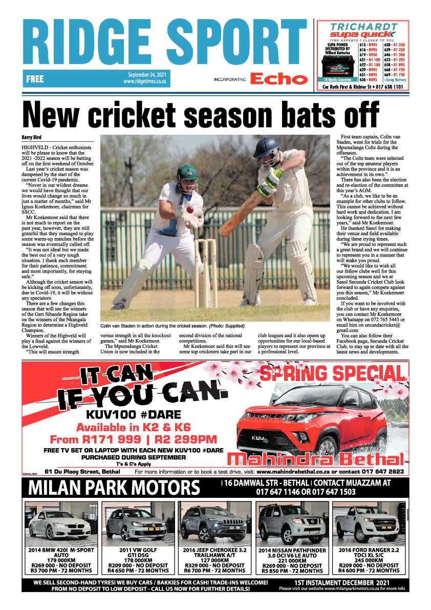 Ridge Times 24 September 2021 page 21