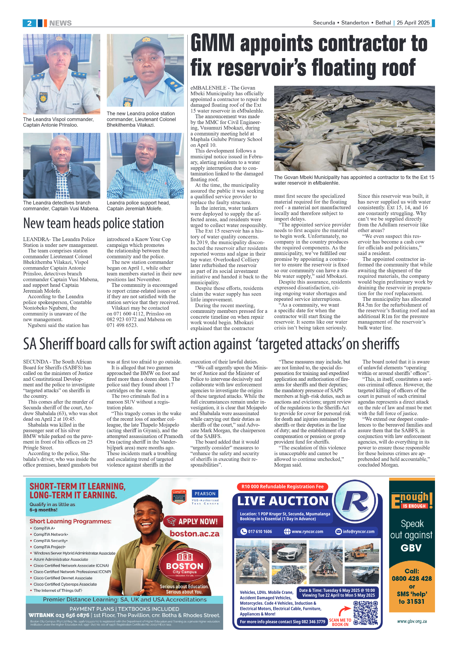 Ridge Times 25 April 2025 page 2