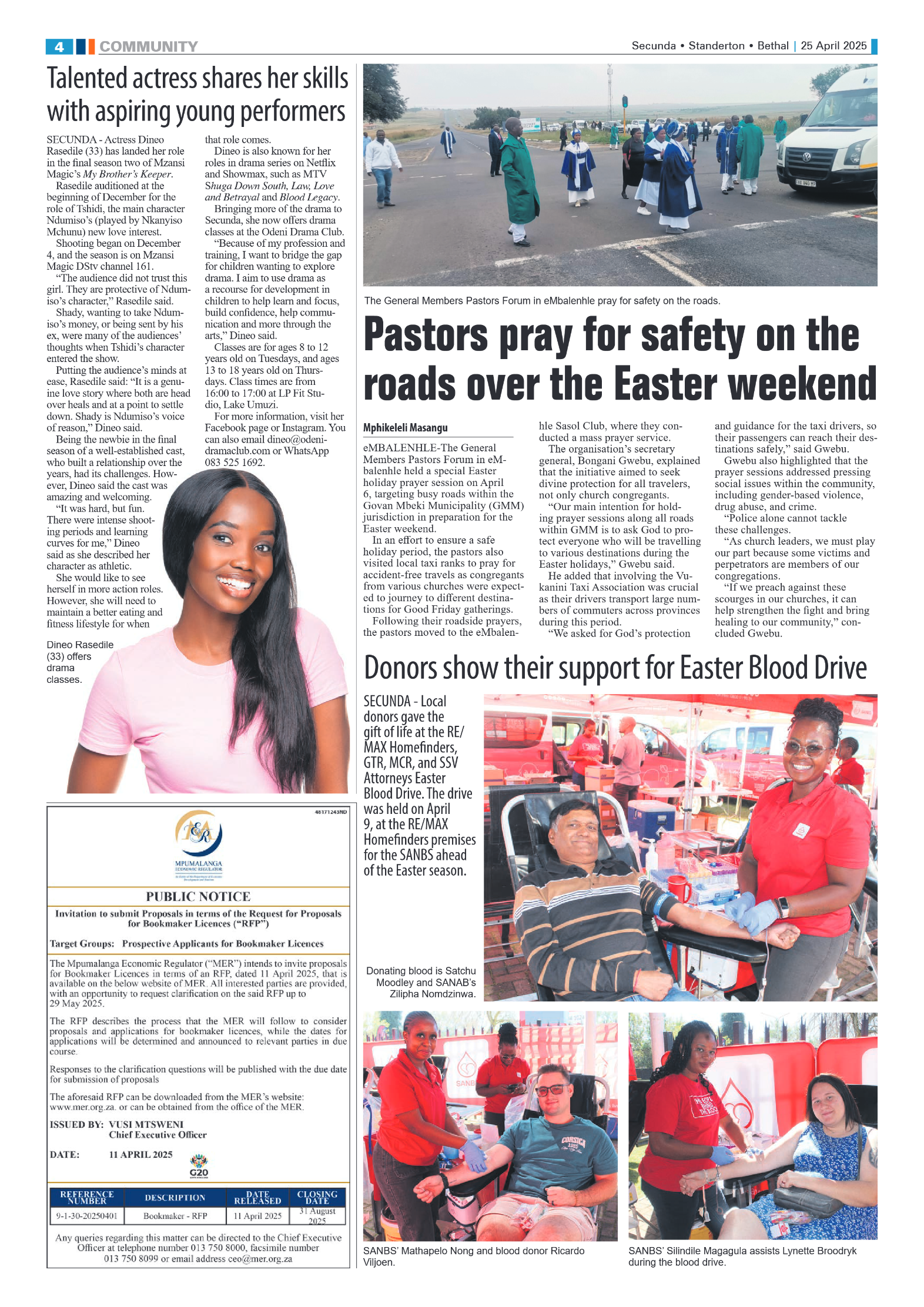 Ridge Times 25 April 2025 page 4