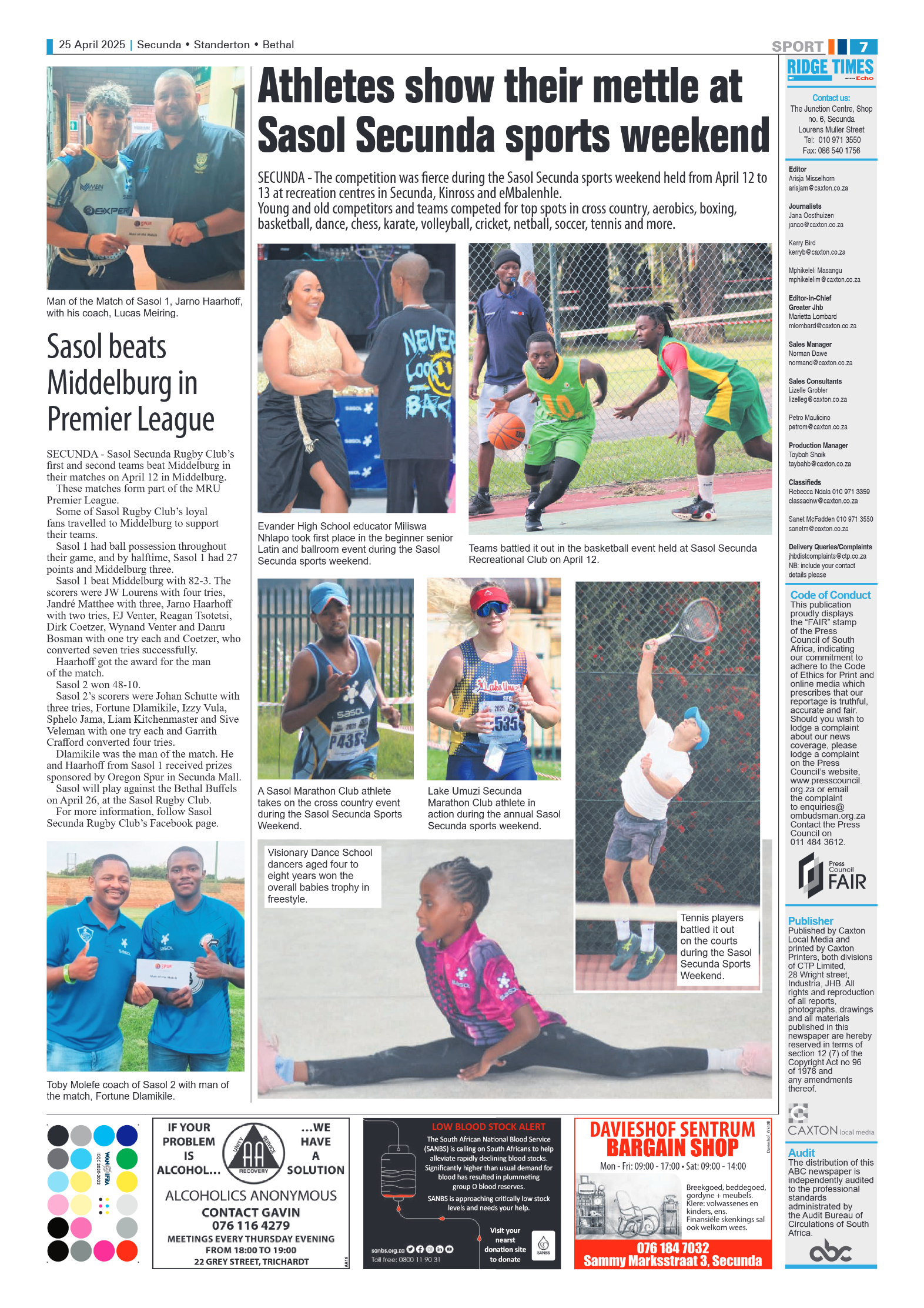 Ridge Times 25 April 2025 page 7