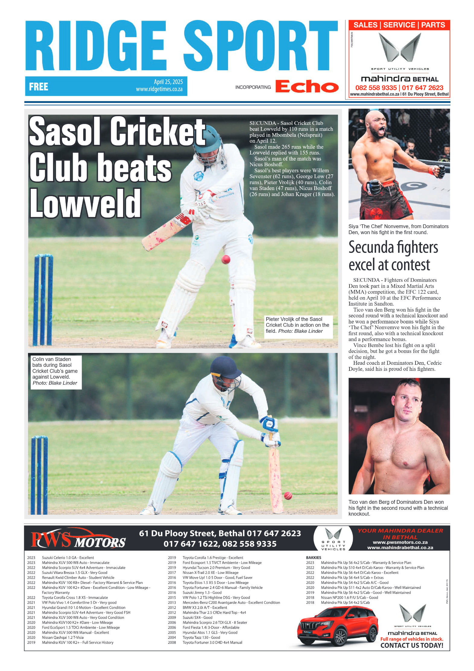 Ridge Times 25 April 2025 page 8
