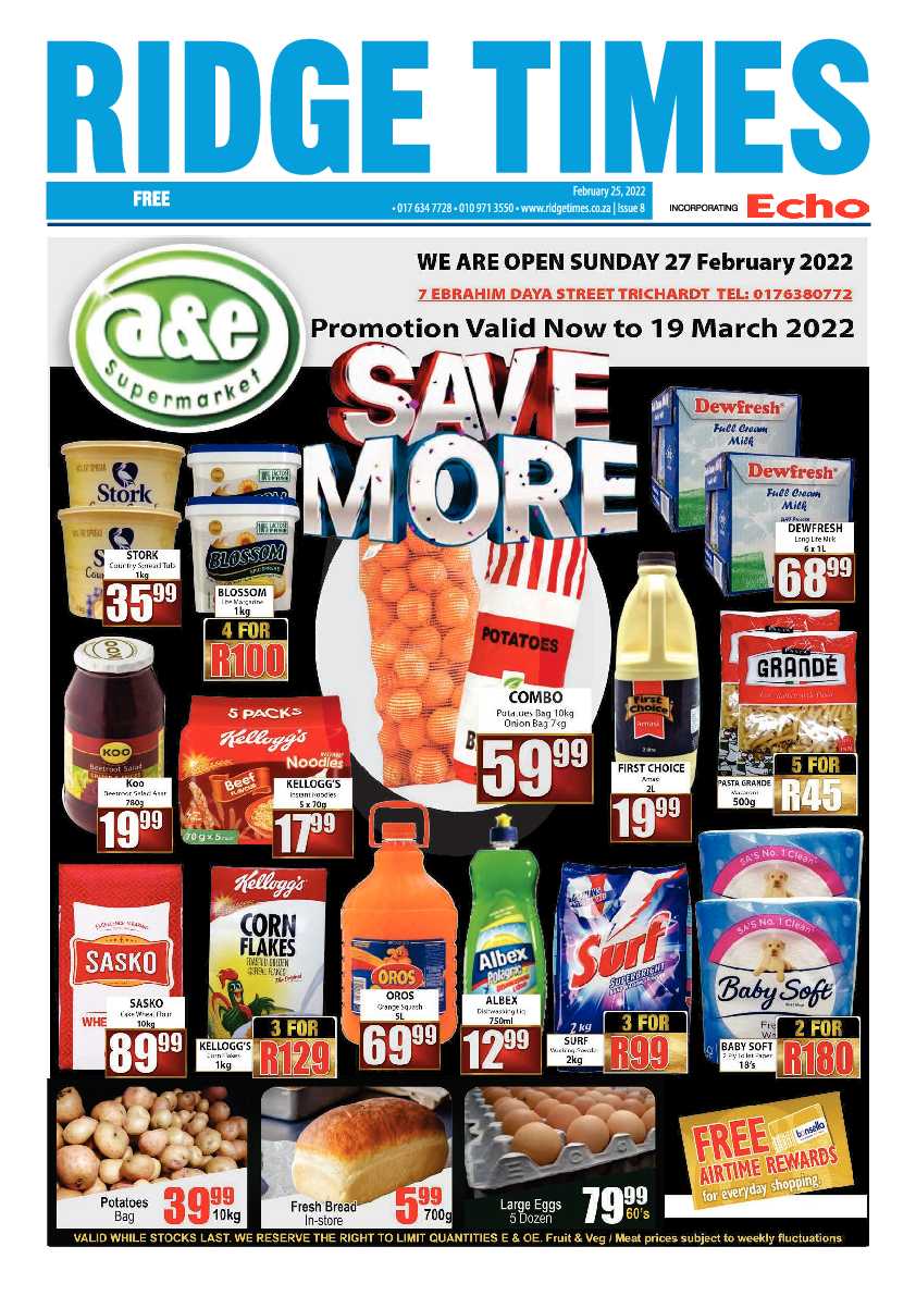 Ridge Times 25 February 2022 page 1